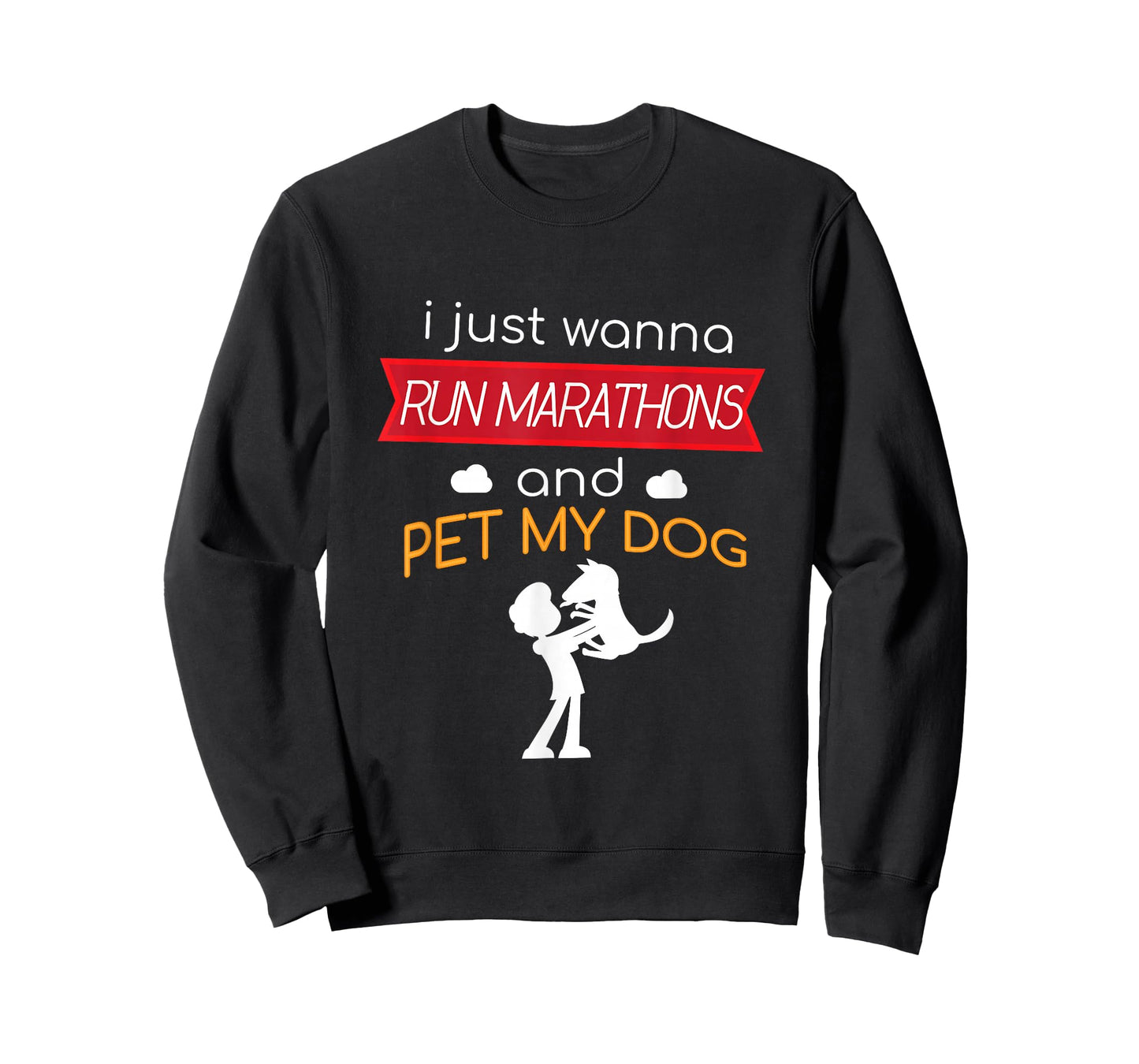 Marathon and Pet My Dog Runner Race T-Shirt Half Running T-Shirt