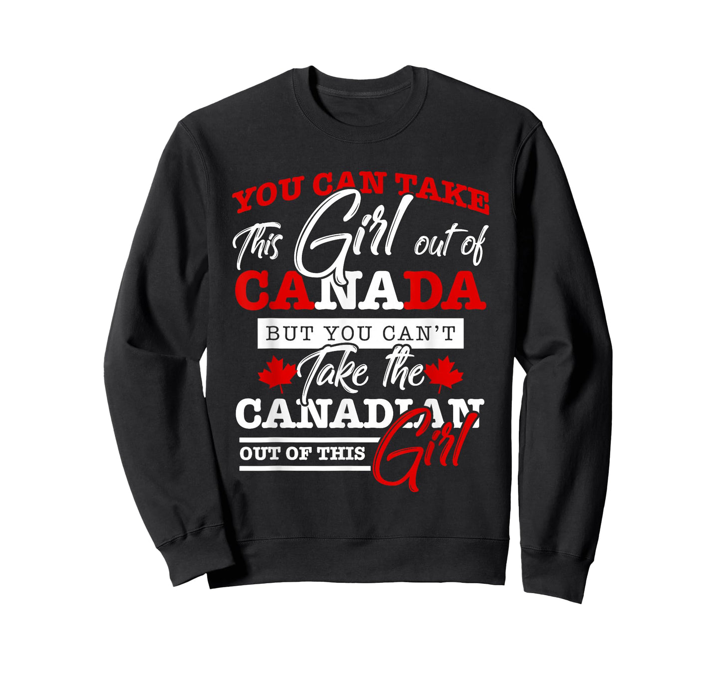 Canadian Girl Women Gifts Maple Leaf Canada T-Shirt