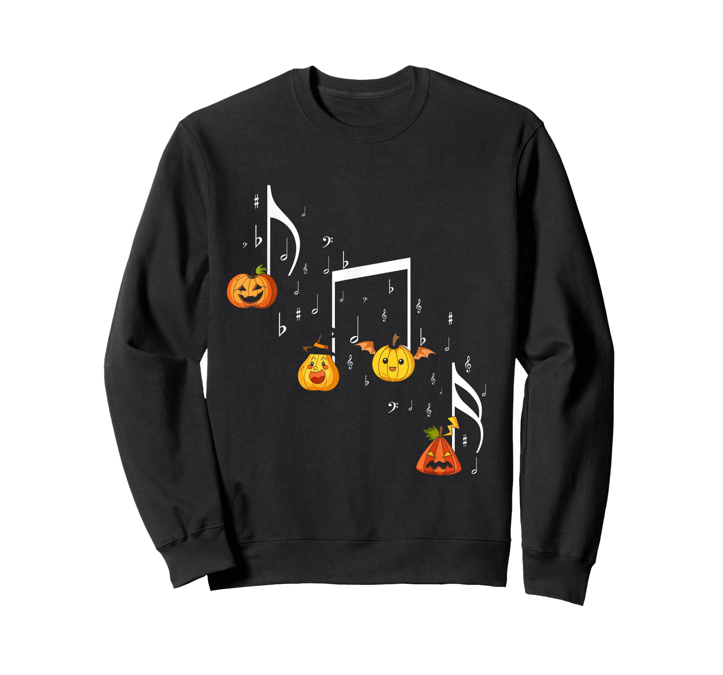 Music Note Pumpkin Fall Music Teacher Halloween Costume T-Shirt