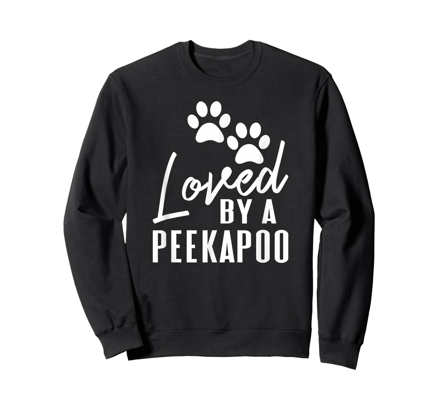 Loved By A Peekapoo Mixed Breed Dog Mom or Dad Pet Lover T-Shirt
