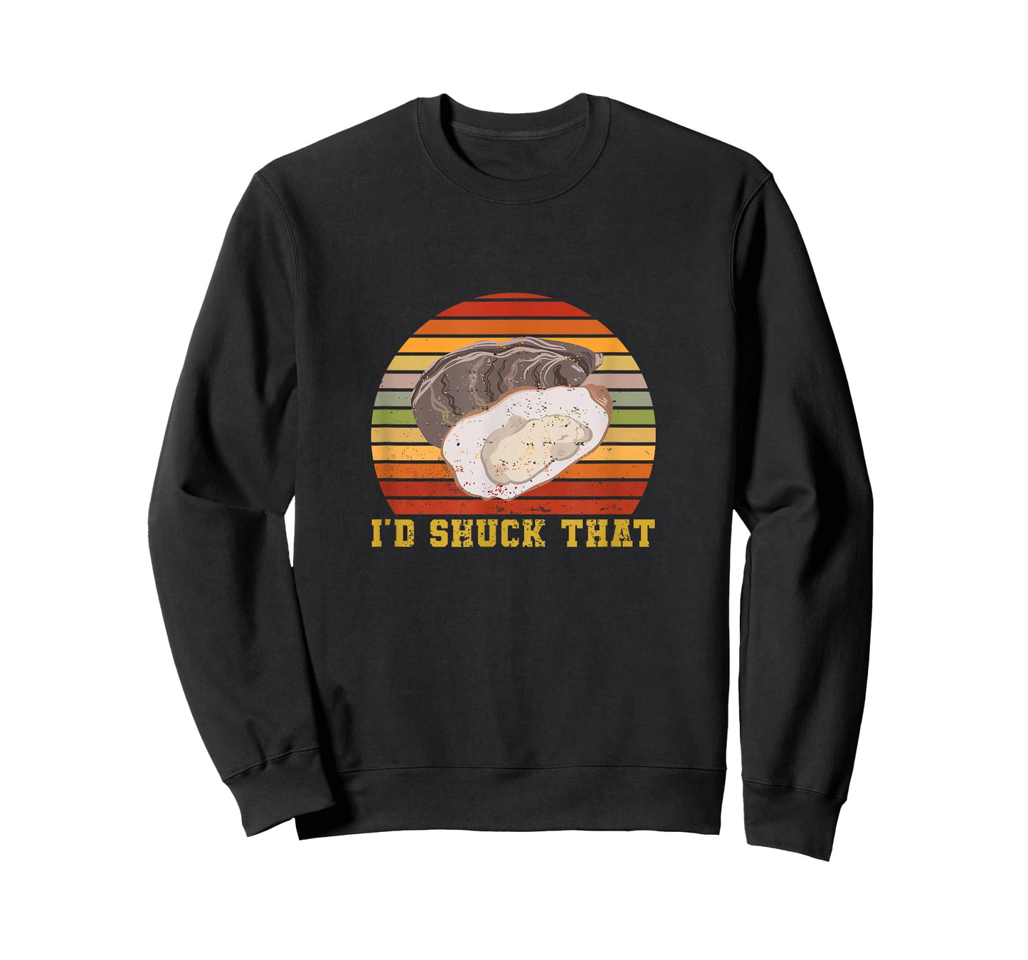 Oyster Retro Vintage I'd Shuck That Funny Oyster Seafood T-Shirt