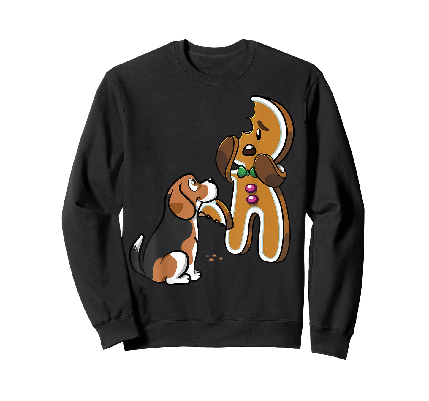 Beagle Gingerbread Man Christmas T-Shirt Funny Dog Shirt T-Shirt