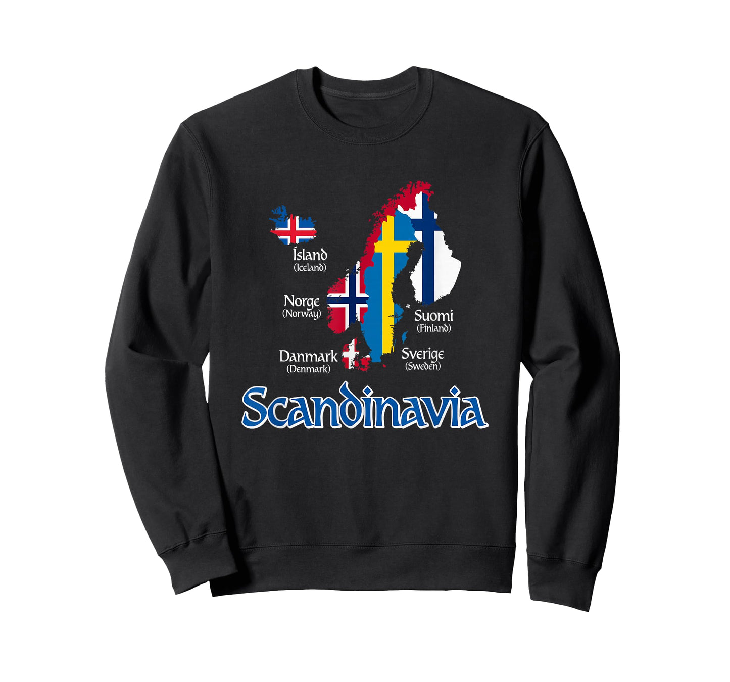 Scandinavia Flags Map T-Shirt
