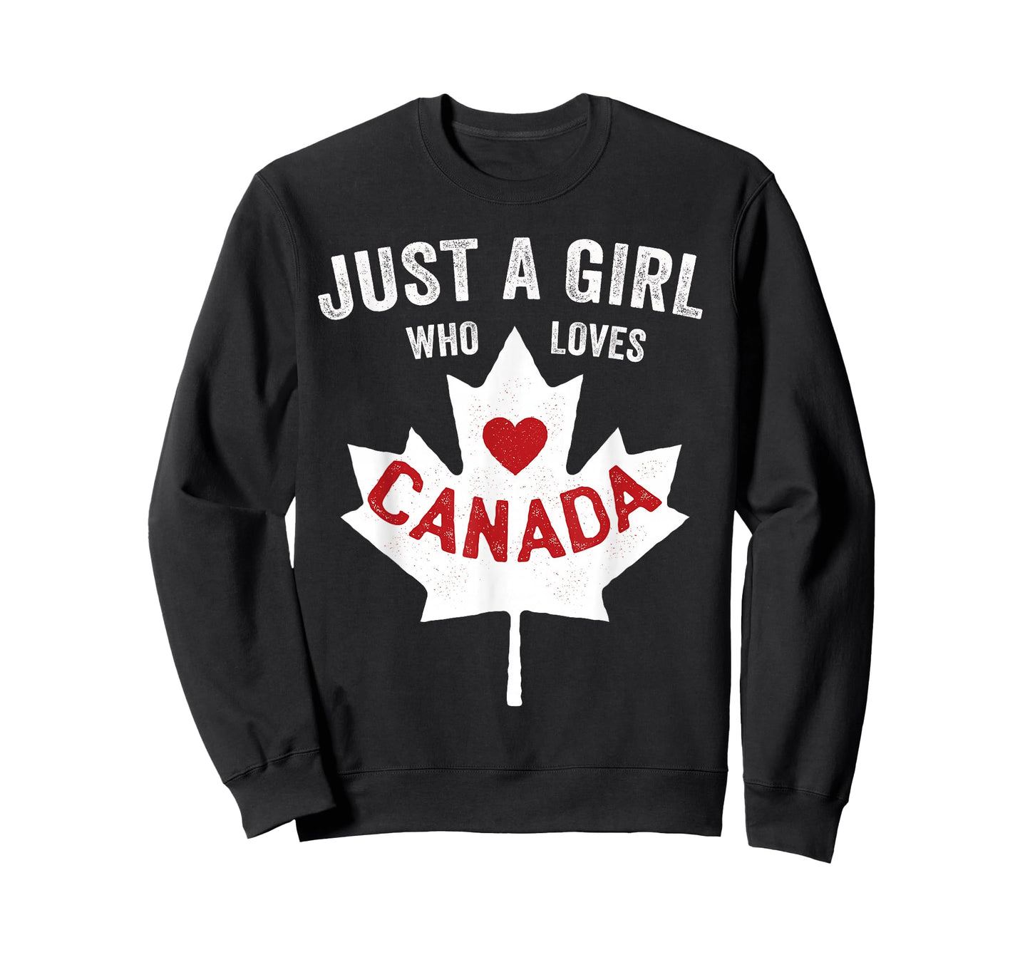 Just a Girl Who Loves Canada Day Dominion Day Maple Leaf T-Shirt