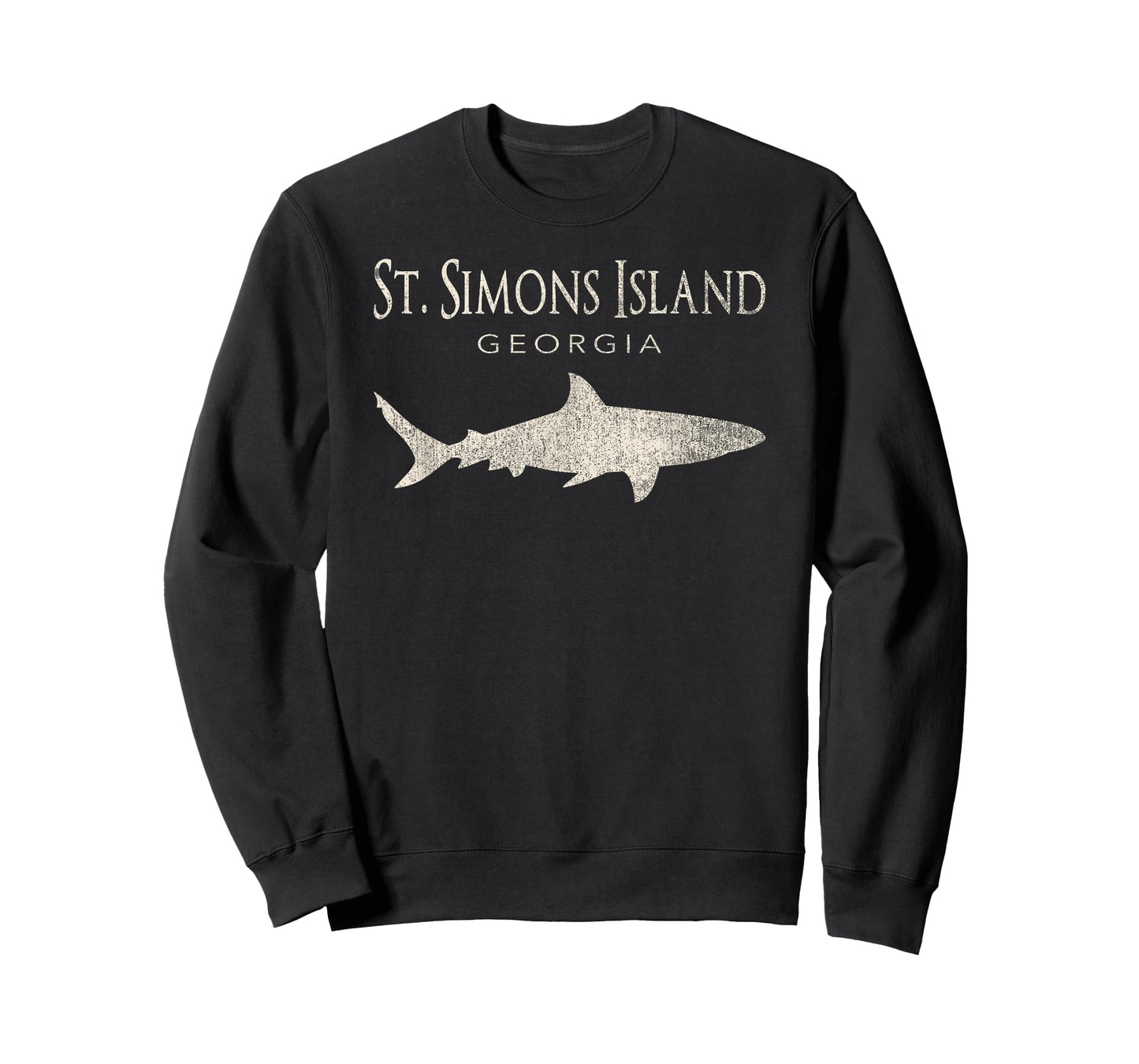 Retro St. Simons Island GA Shark T-Shirt T-Shirt