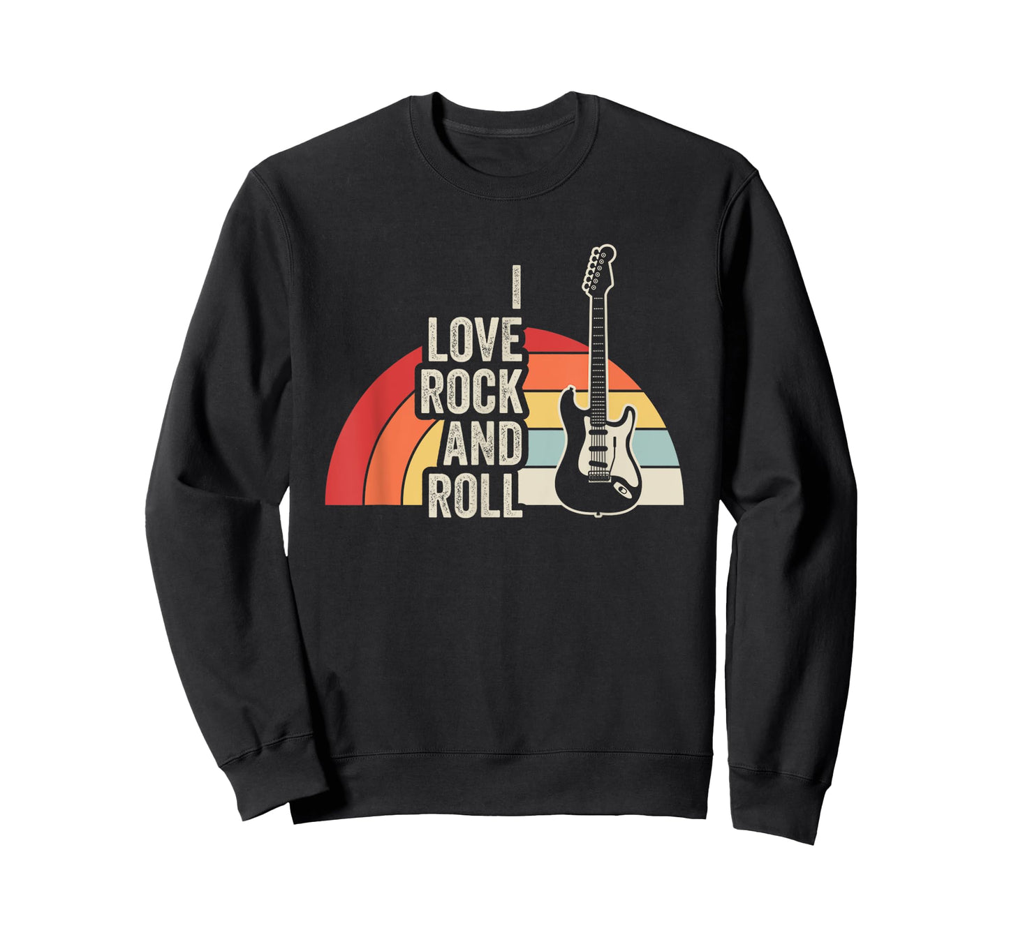 I Love Rock And Roll Retro Guitar T-Shirt