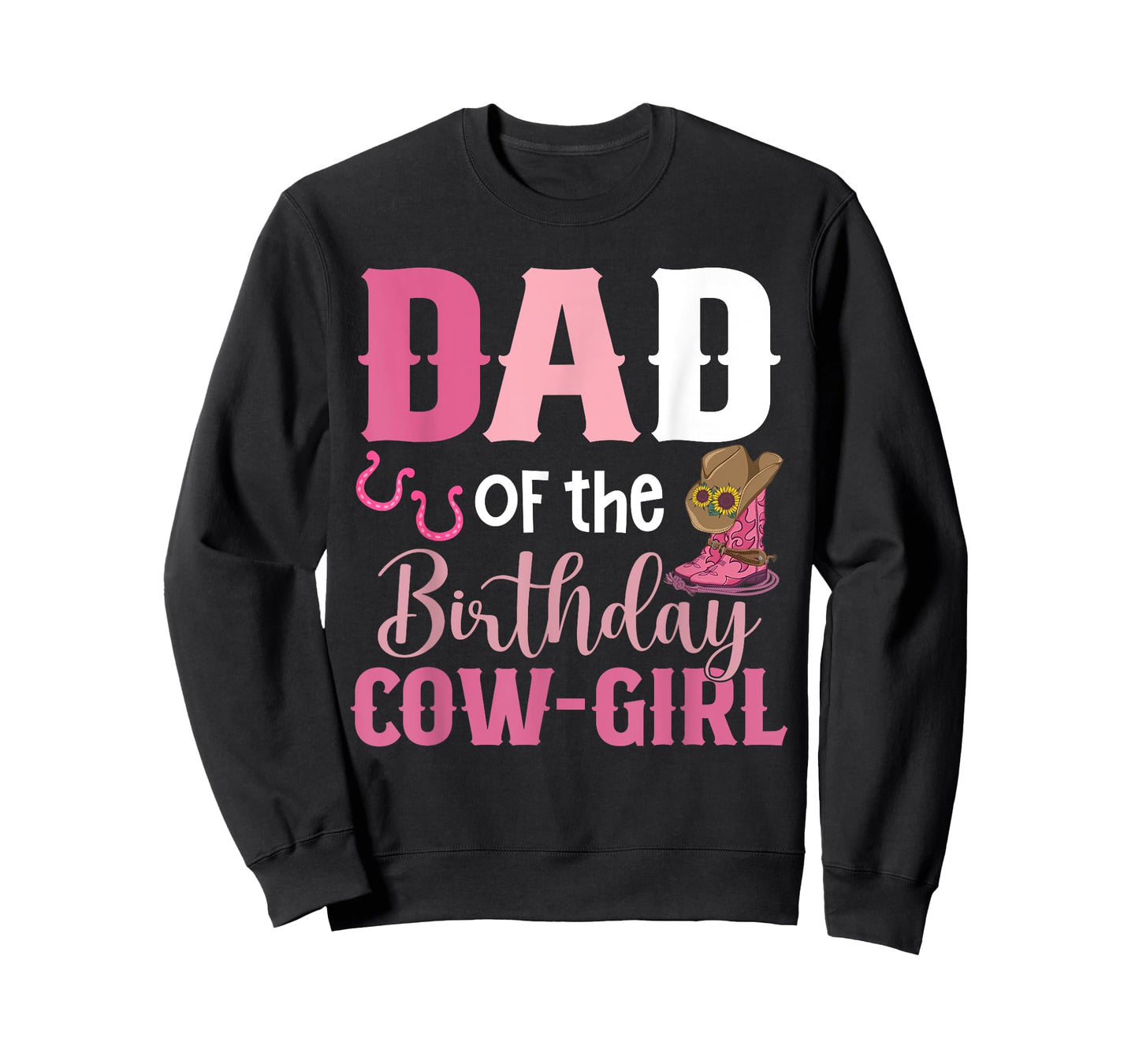 Dad Of The Birthday Cow Girl Rodeo Cowgirl 1st Birthday T-Shirt