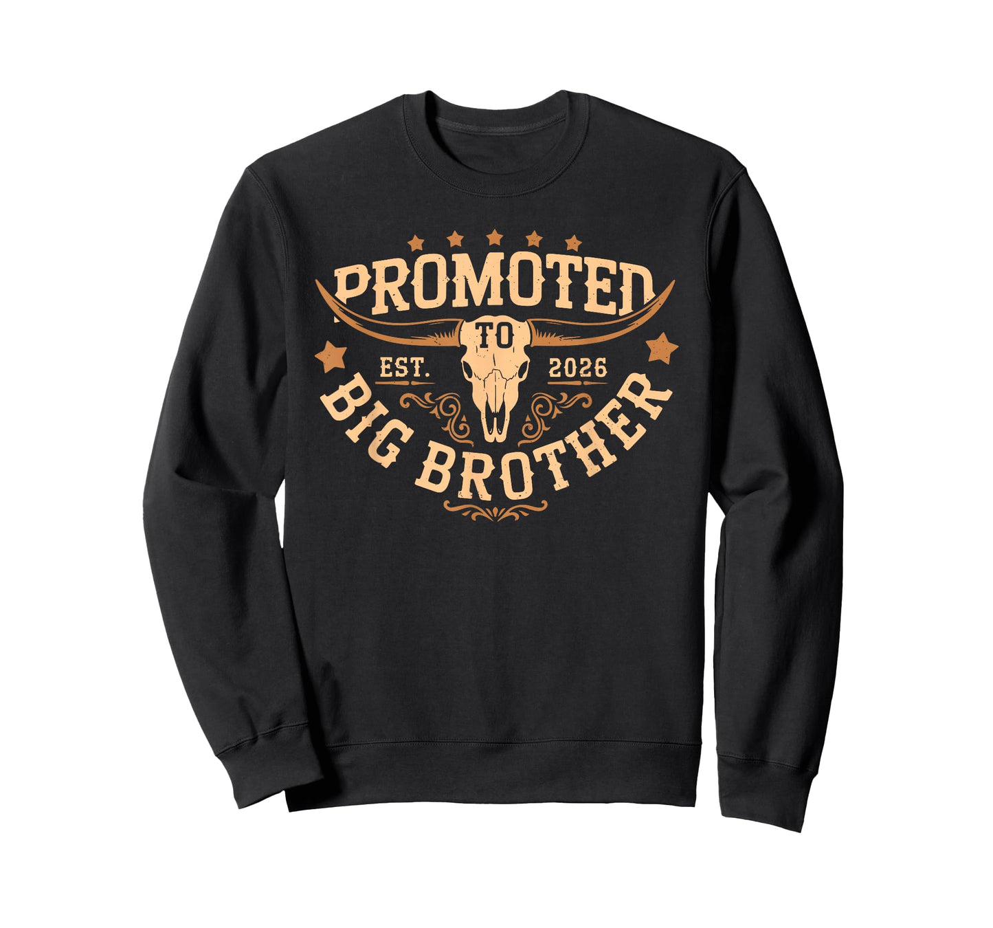 Promoted to Big Bro Est 2026 Cowboy First Time Big Brother T-Shirt