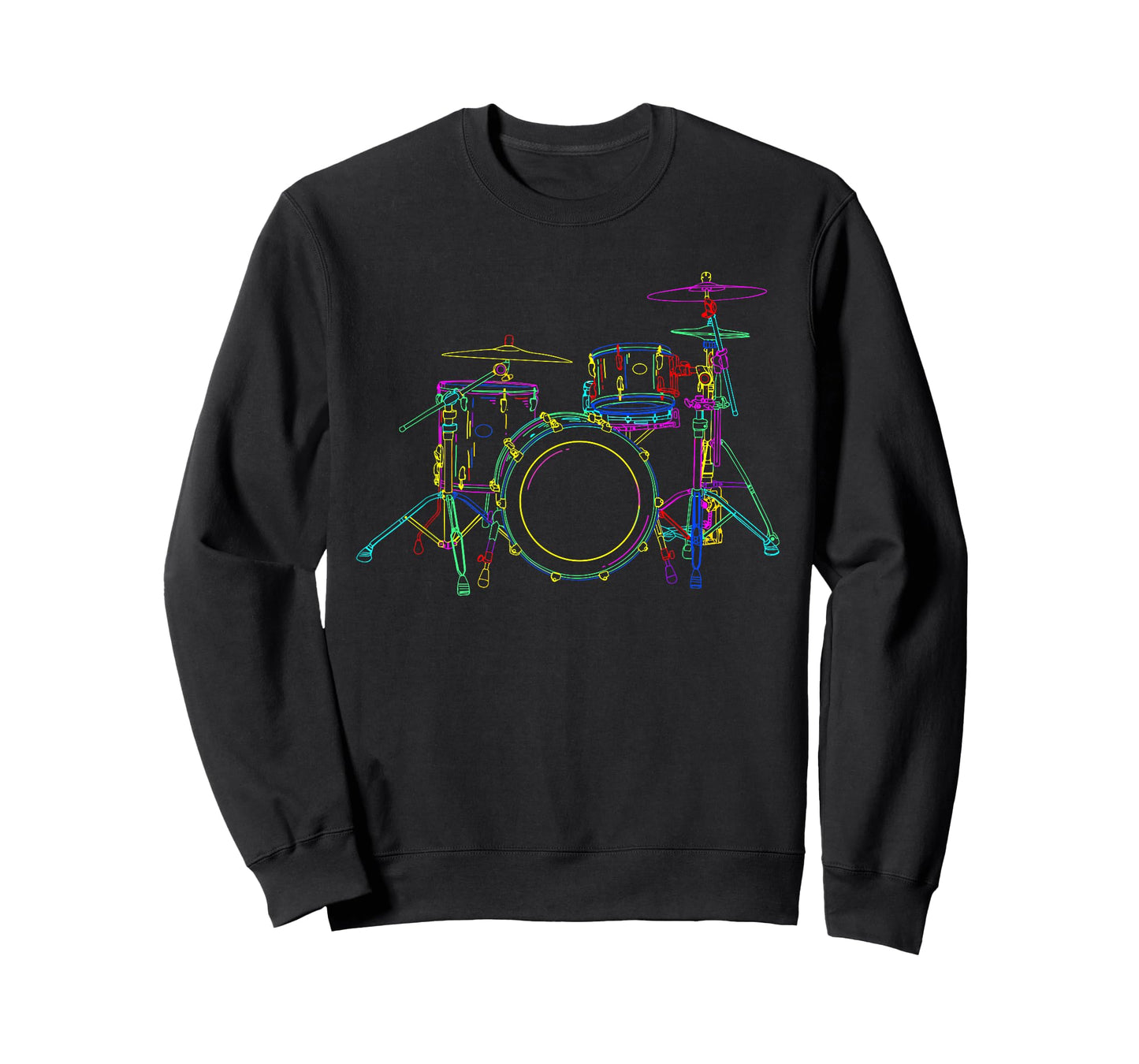 Neon Drumming Set - Drummer Band Percussion Player T-Shirt