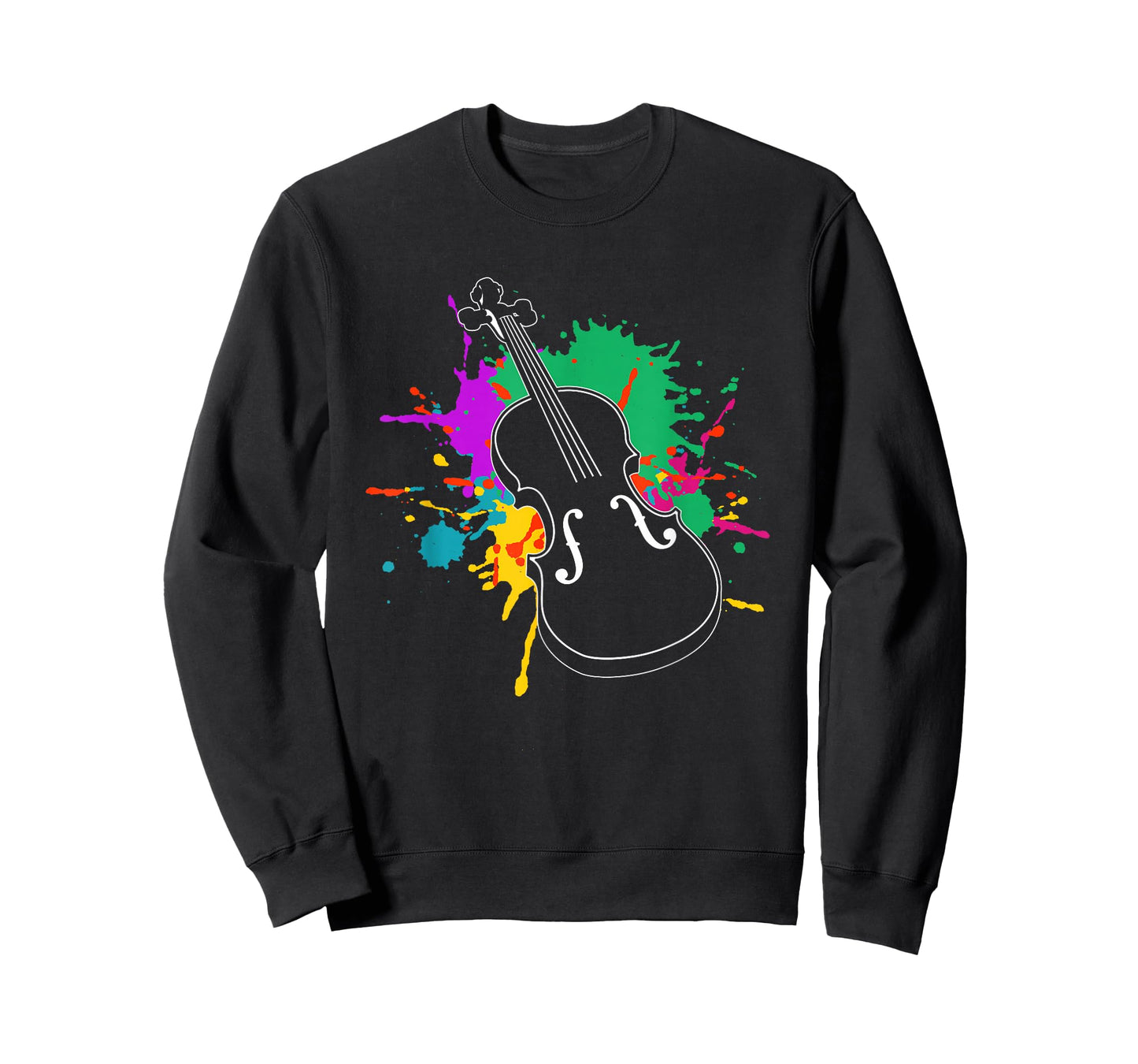 Colorful Violin Player Violinist Fiddle Instrument Musician T-Shirt