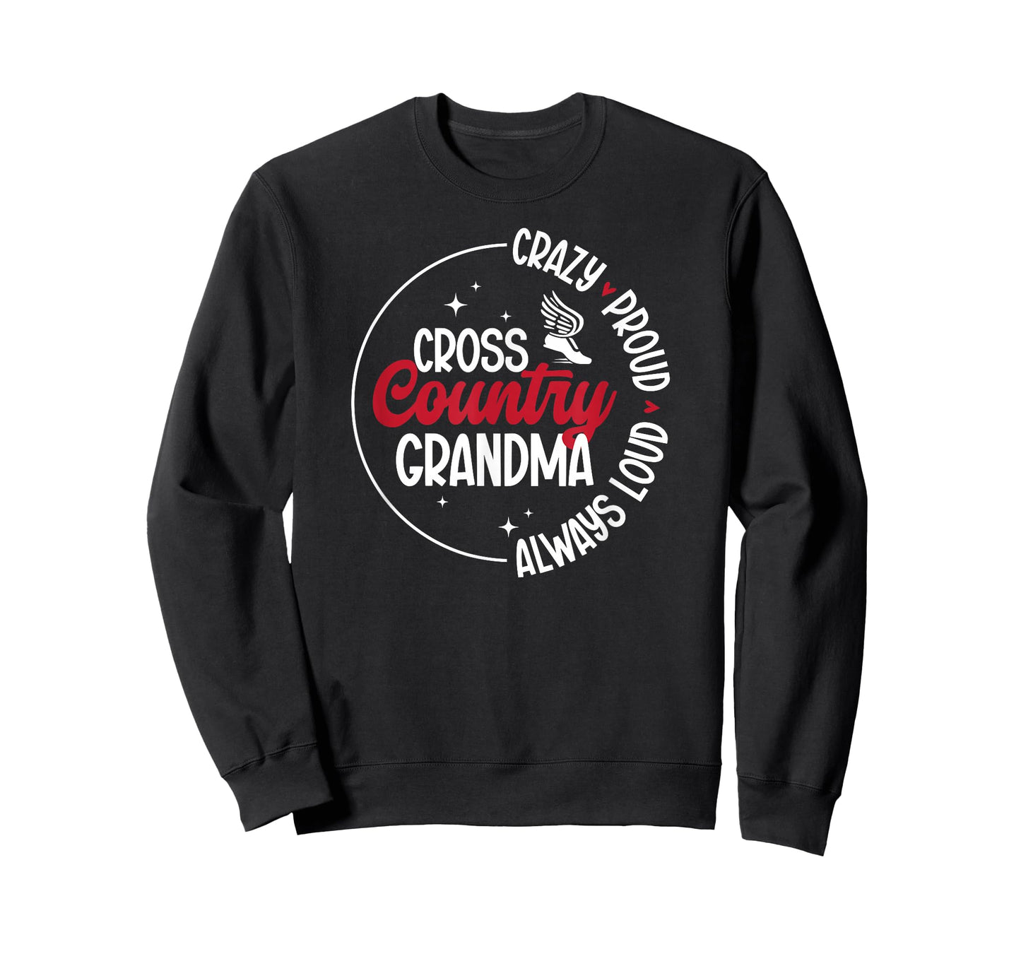 Crazy Proud Cross Country Grandma XC Grandmother T-Shirt
