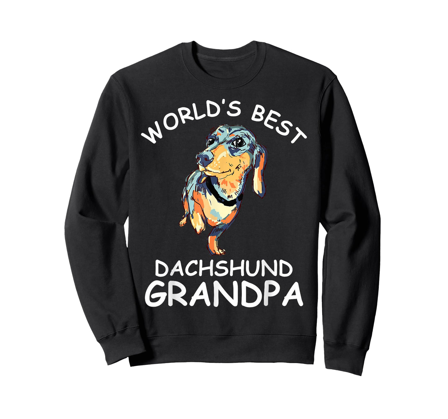 World's Best Dachshund Grandpa Funny Granddog Dog Lover Cute Men Women Kids T-Shirt