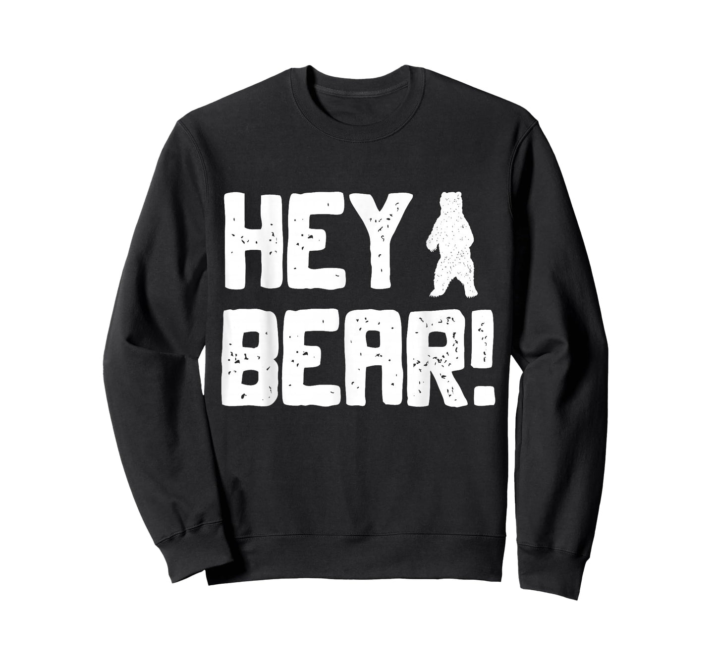 Hey Bear! Funny Hiking Outdoors Black Grizzly Bear Survival T-Shirt