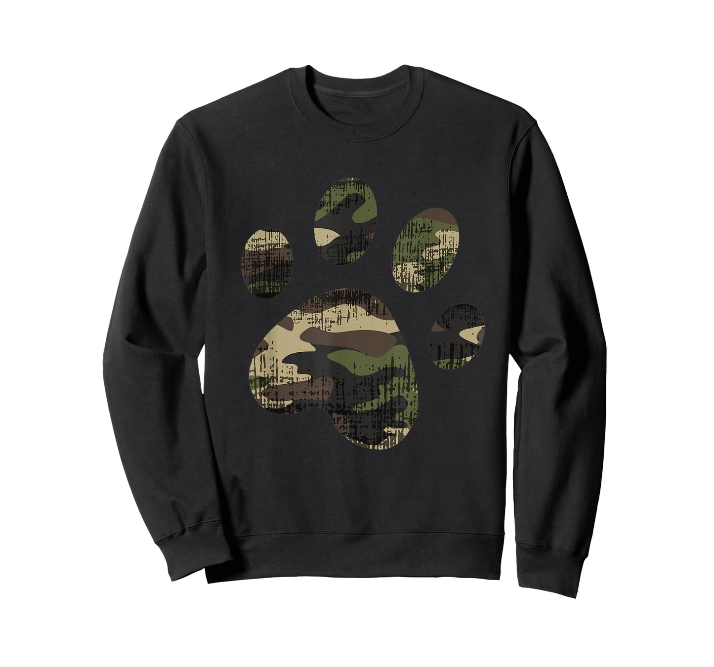 Camo Dog Paw Print funny gift for Pet Parents Men Women Kids T-Shirt