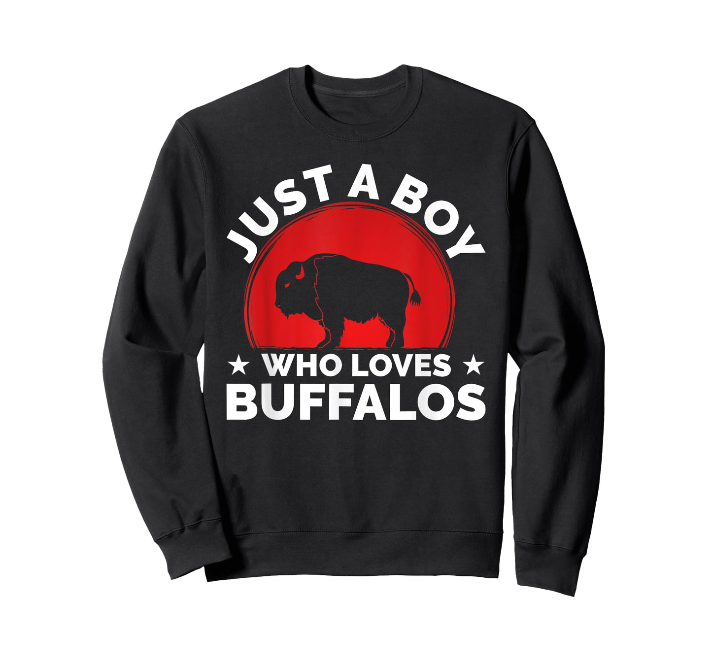 Bison Funny Buffalo Just A Boy Who Loves Buffalos T-Shirt