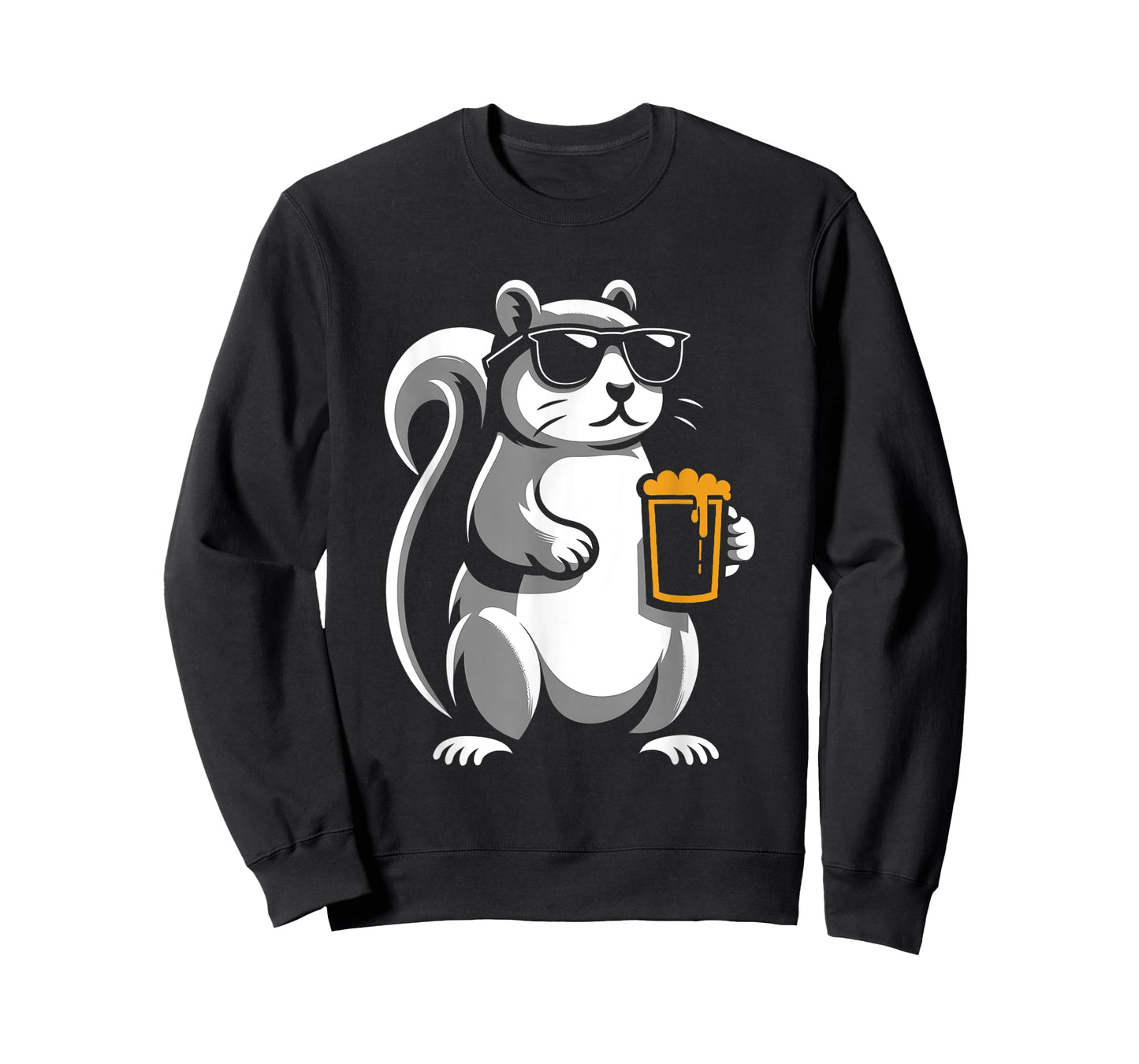 Sunglasses Squirrel Drinking Beer Squirrels Drunk Animal T-Shirt