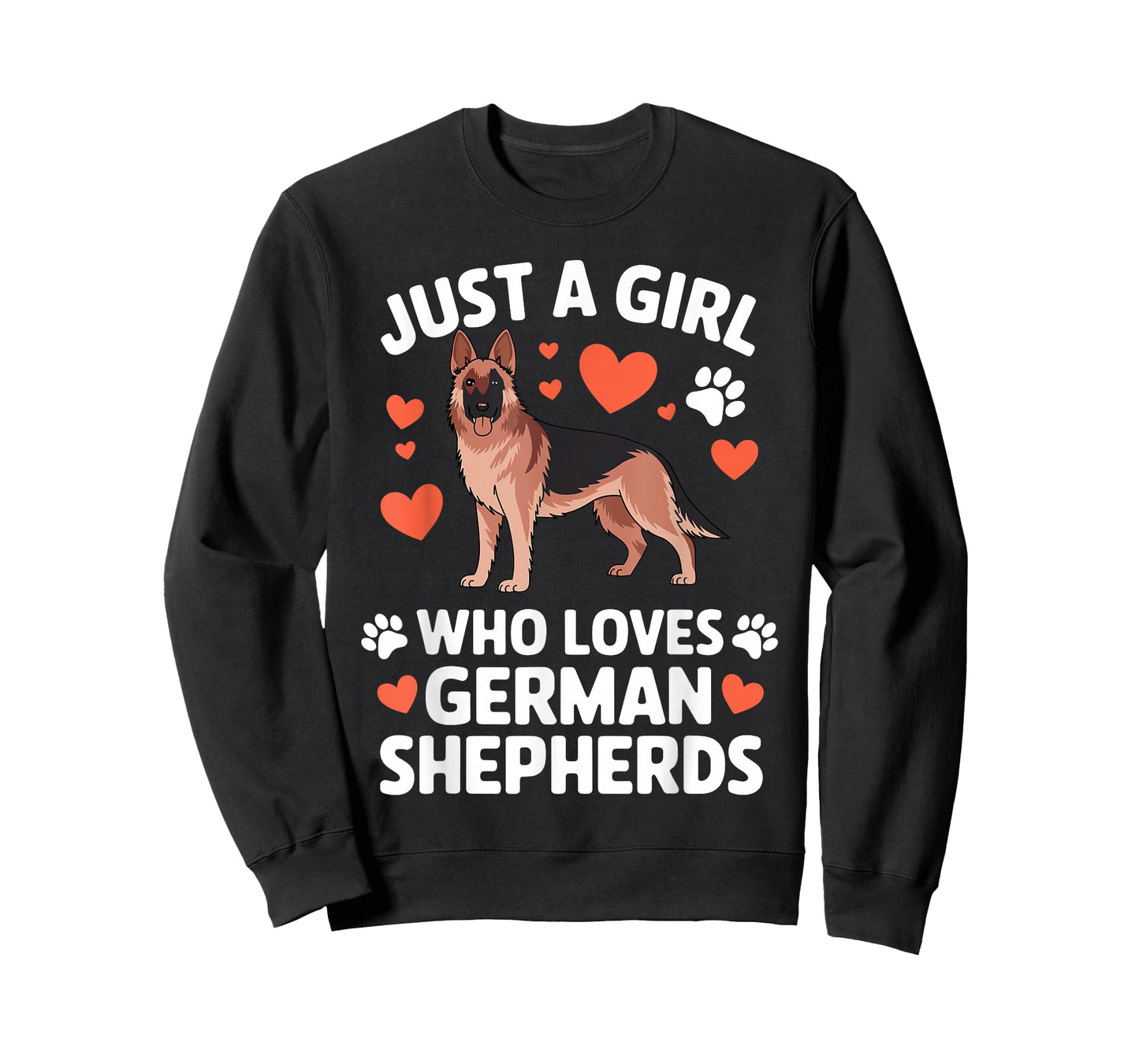 German Shepherd Art for Women Girls German Shepherd Lover T-Shirt