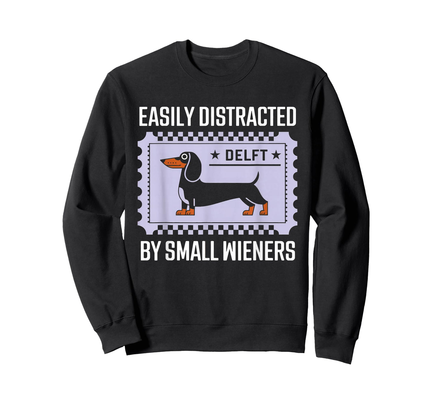 Easily Distracted by Small Wieners Tshirt Funny Dachshund T-Shirt