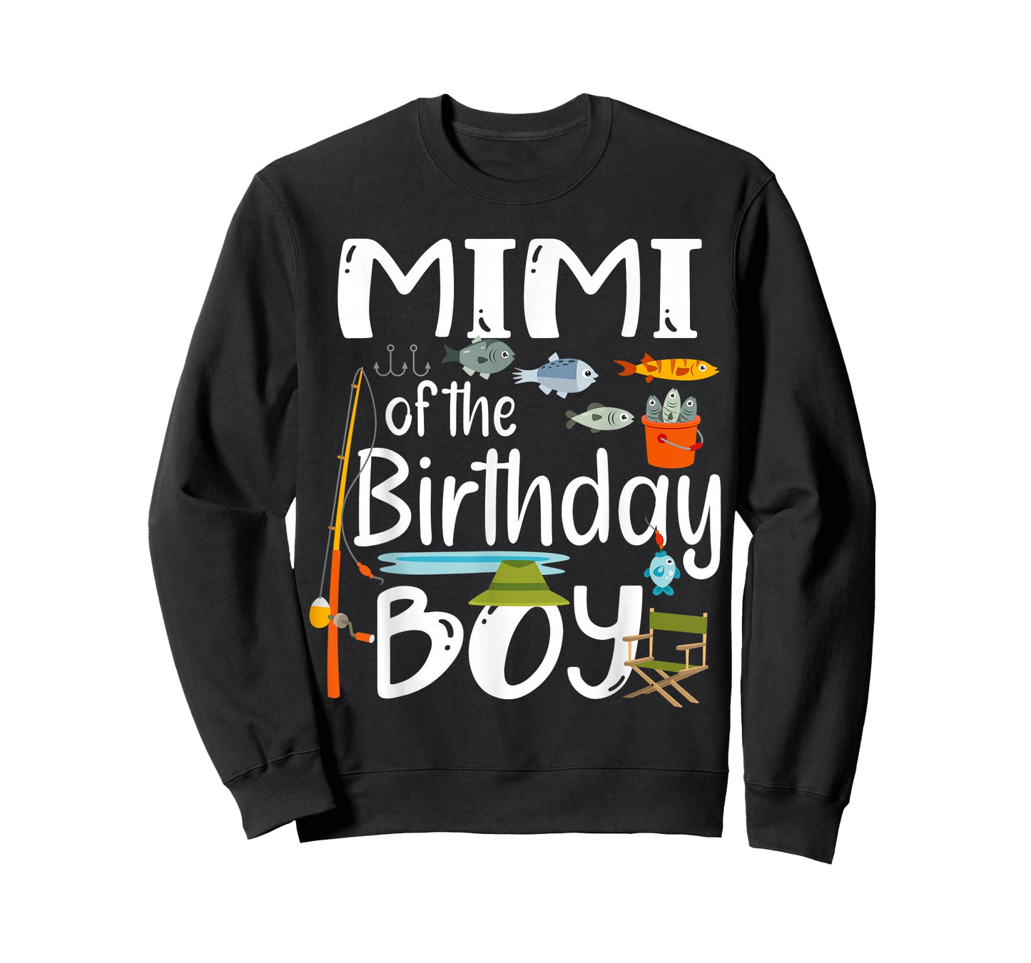 Fishing Birthday Boy Party Look with Rod Fish Hooks for Mimi T-Shirt