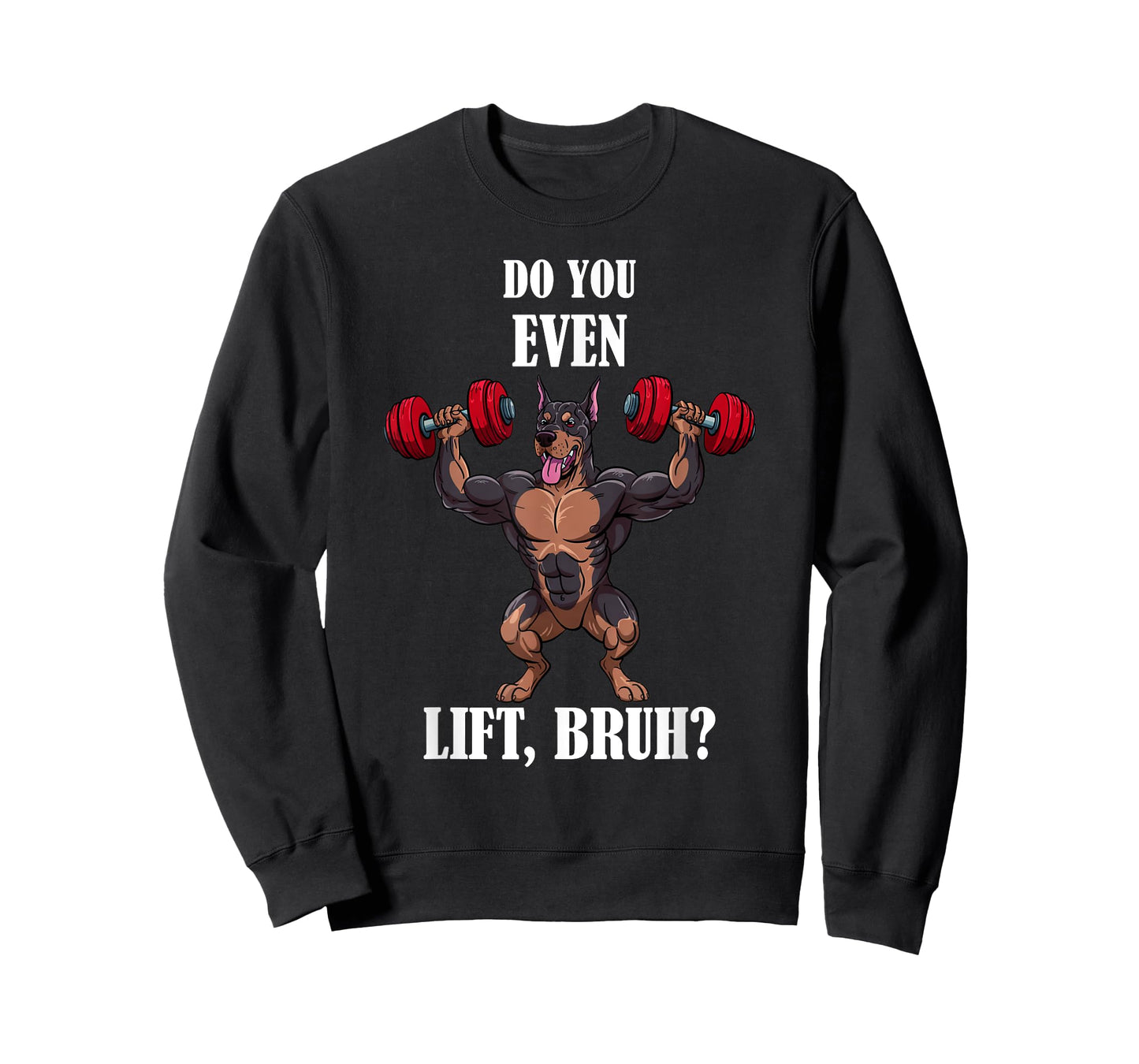 Doberman Pinscher Weightlifting Workout Gym Doberman Fitness T-Shirt