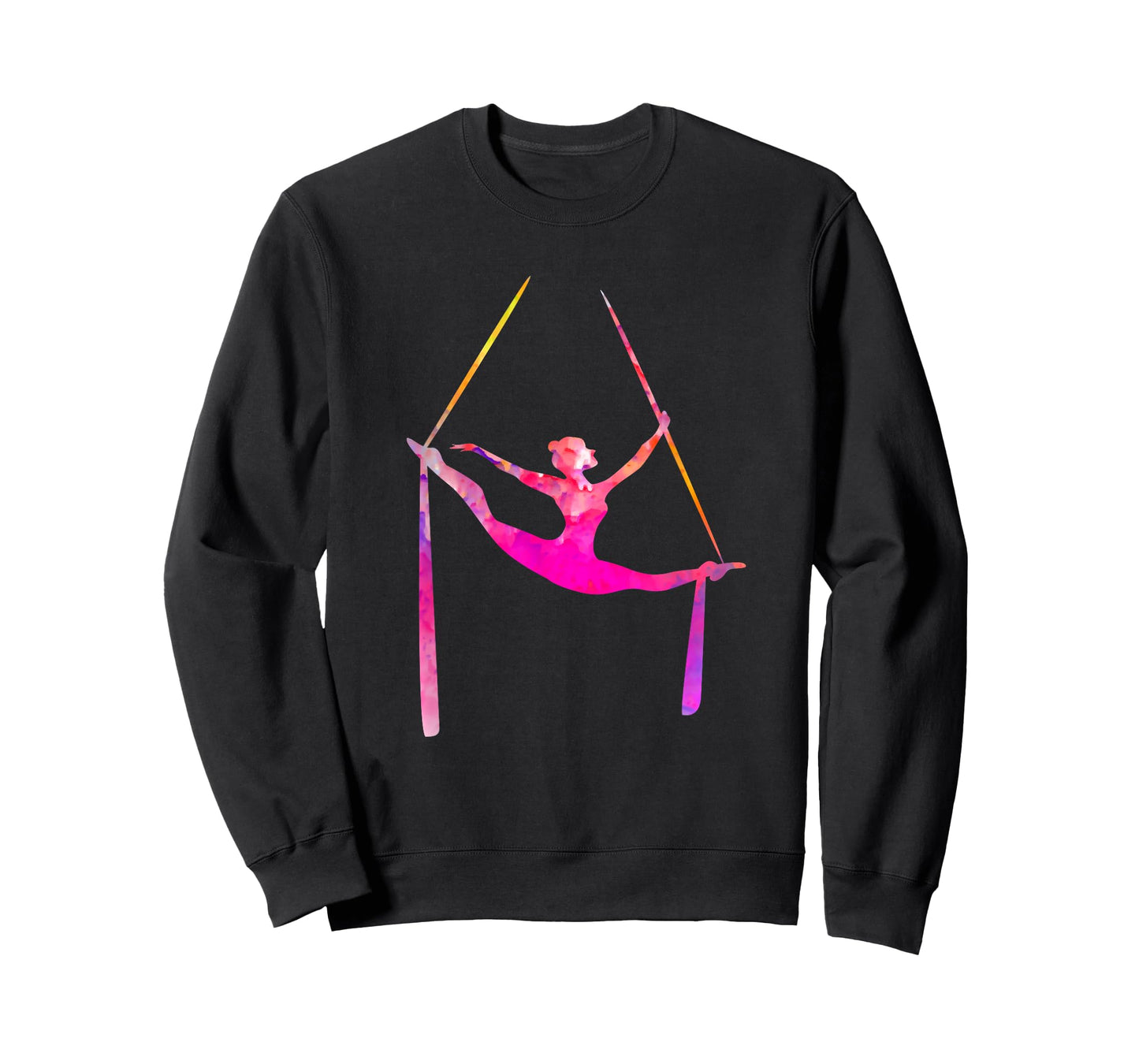 Aerial Silk Dancer Air Yoga Silhouette Aerialist T-Shirt