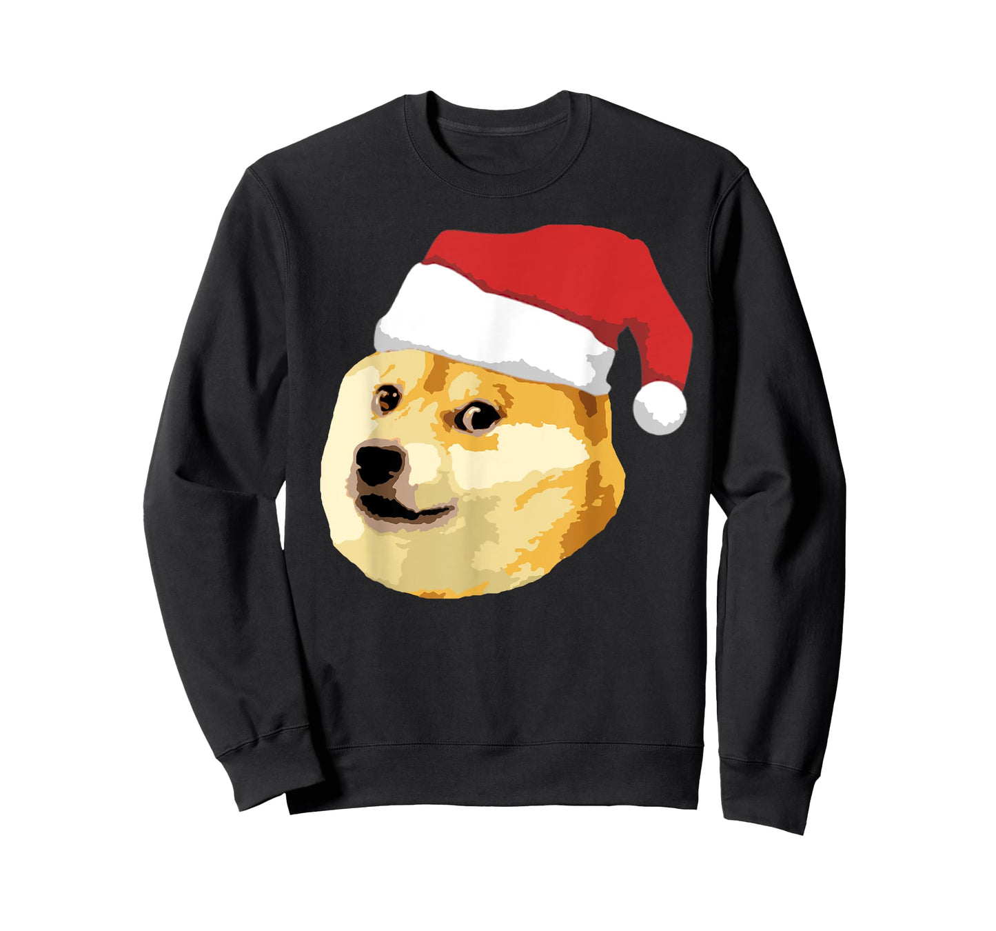 Christmas Doge Meme Shiba Inu Funny Japanese Dog Santa Hat T-Shirt for Men Women Kids