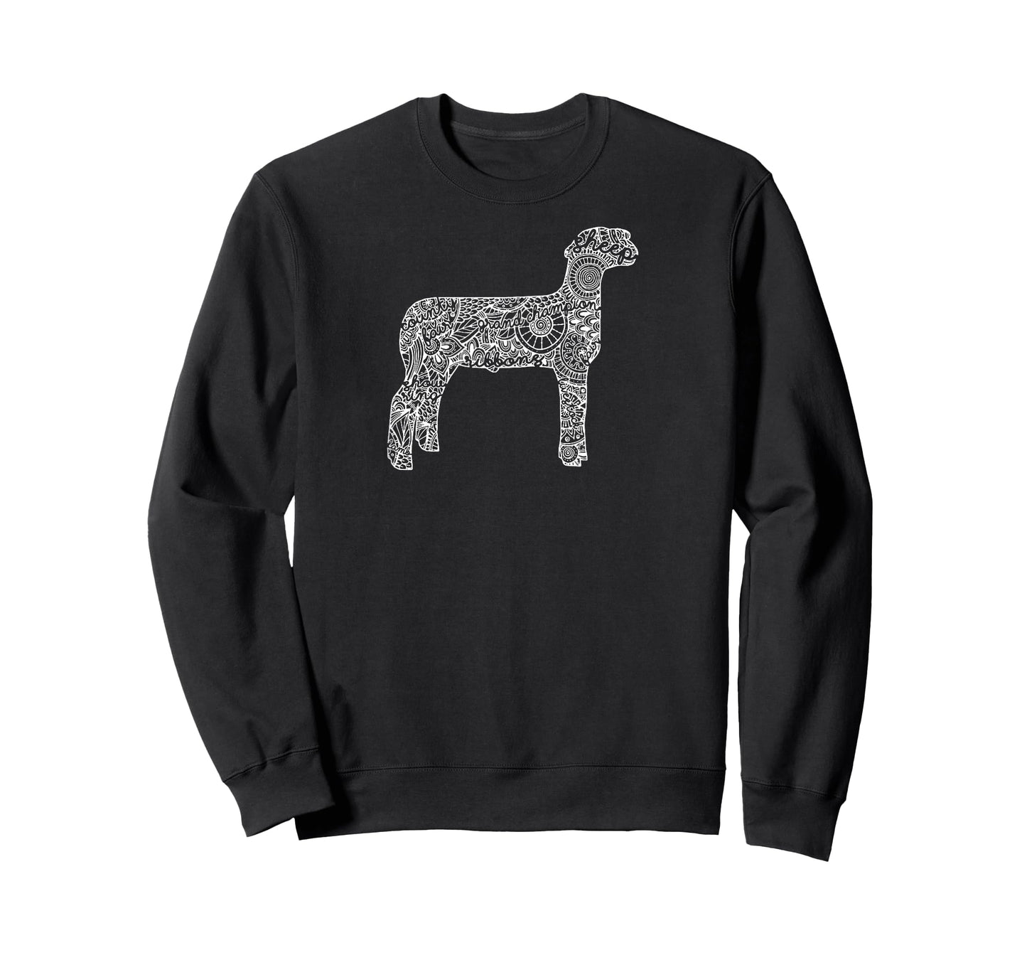 Sheep Livestock Show Mandala T-Shirt - Lamb Ram Stock Show T-Shirt
