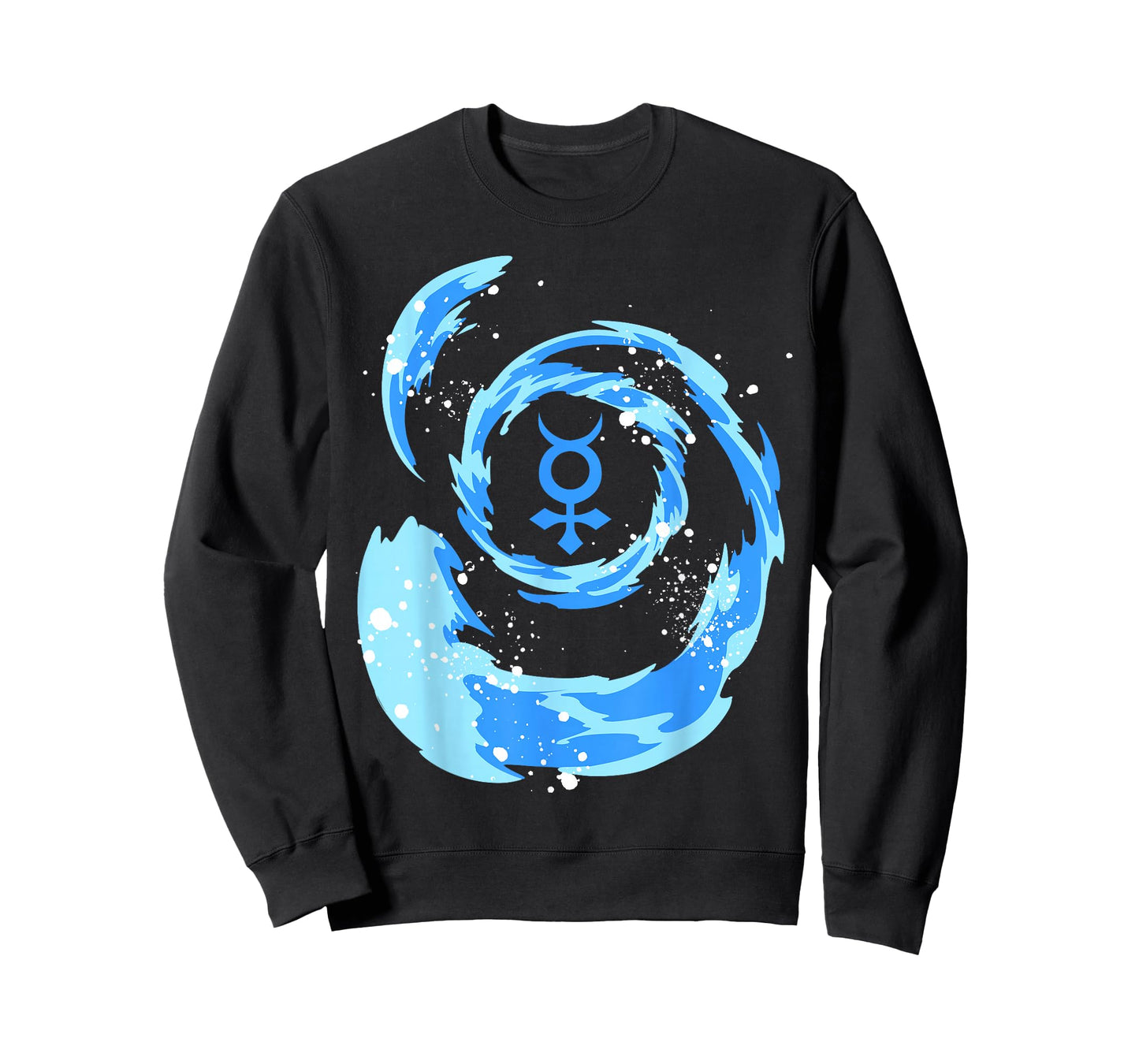 Sailor Anime Water Tsunami Mercury Star Symbol H2O Kawaii T-Shirt