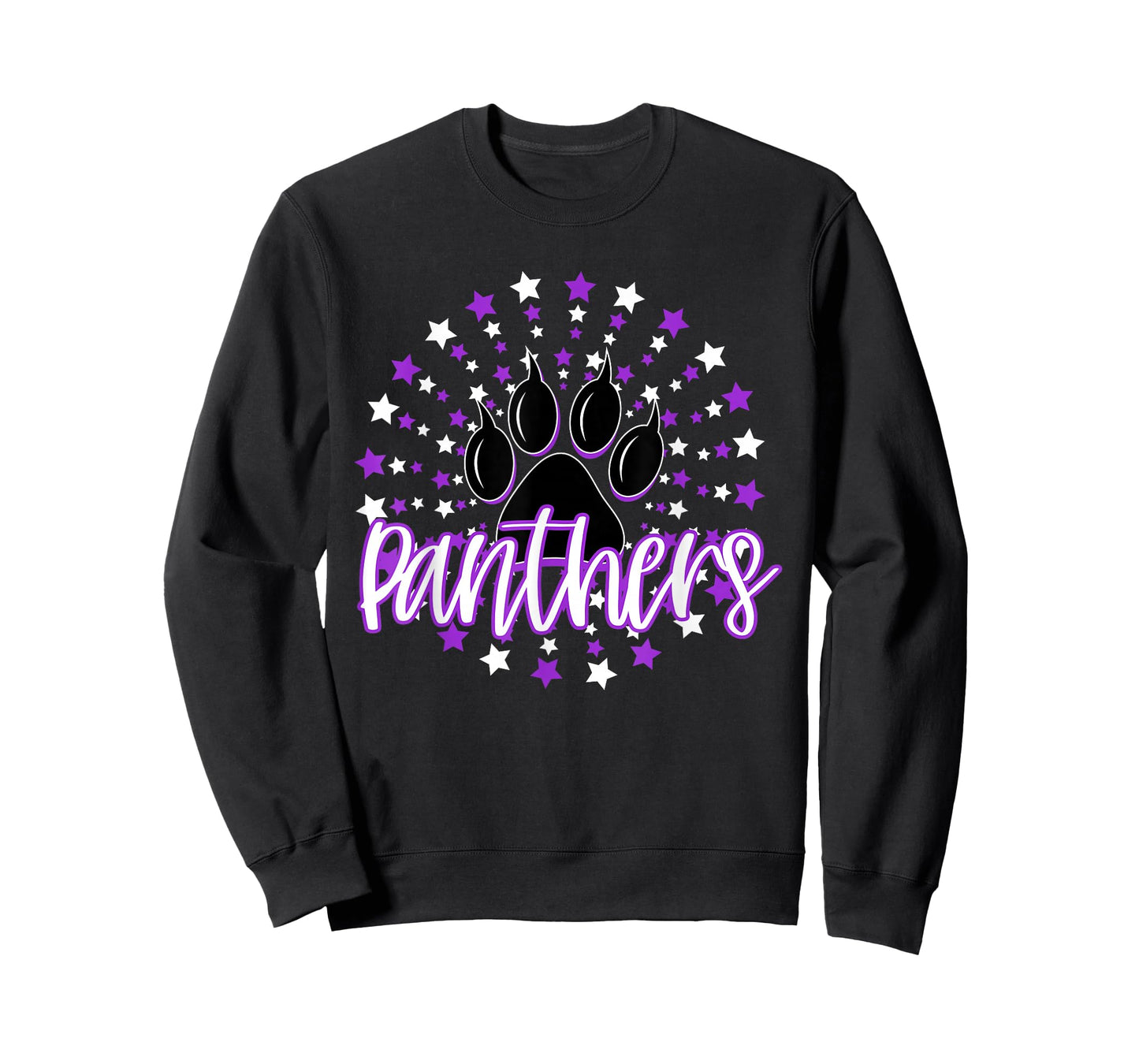 Purple Panthers Star School Spirit Panther Pride Mascot T-Shirt