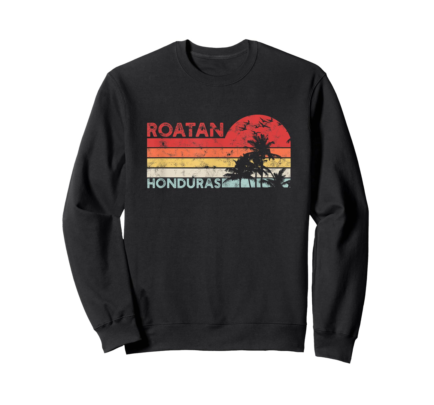 Roatan Honduras Vintage Striped - Honduras Country Paradise T-Shirt