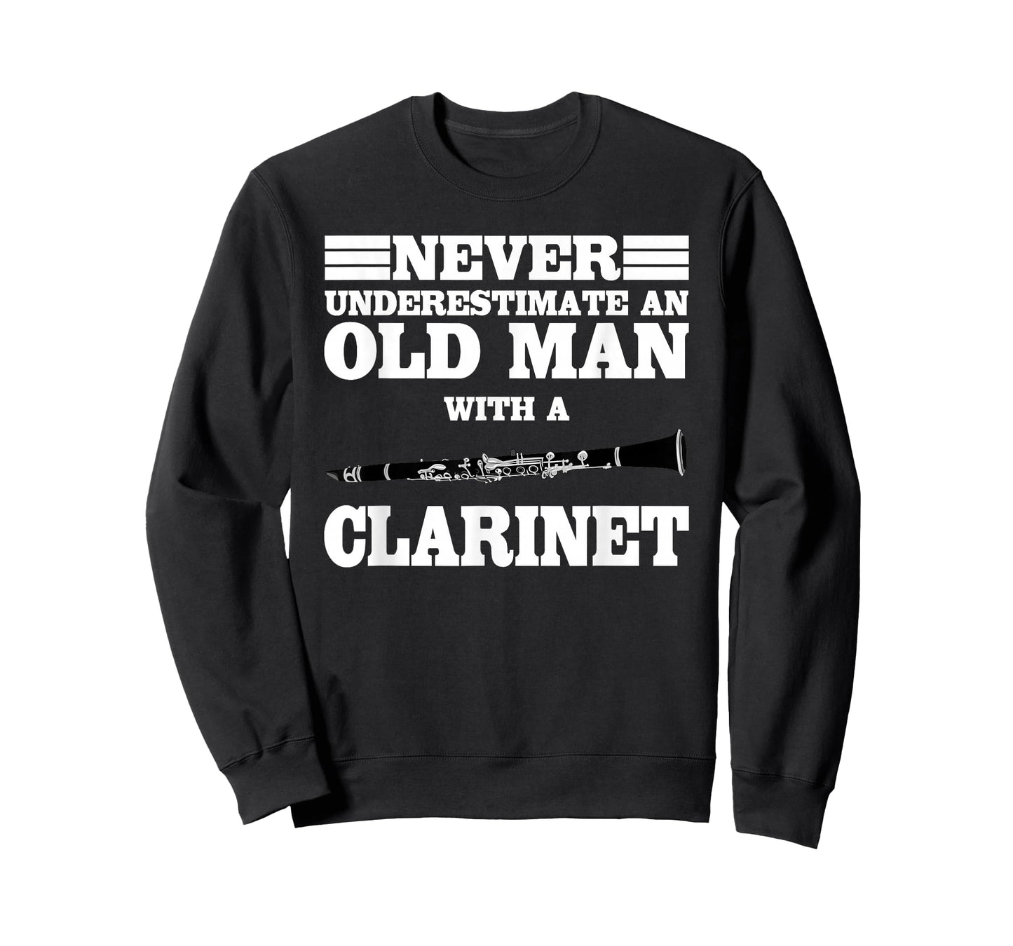 Never Underestimate An Old Man With A Clarinet Marching Band T-Shirt