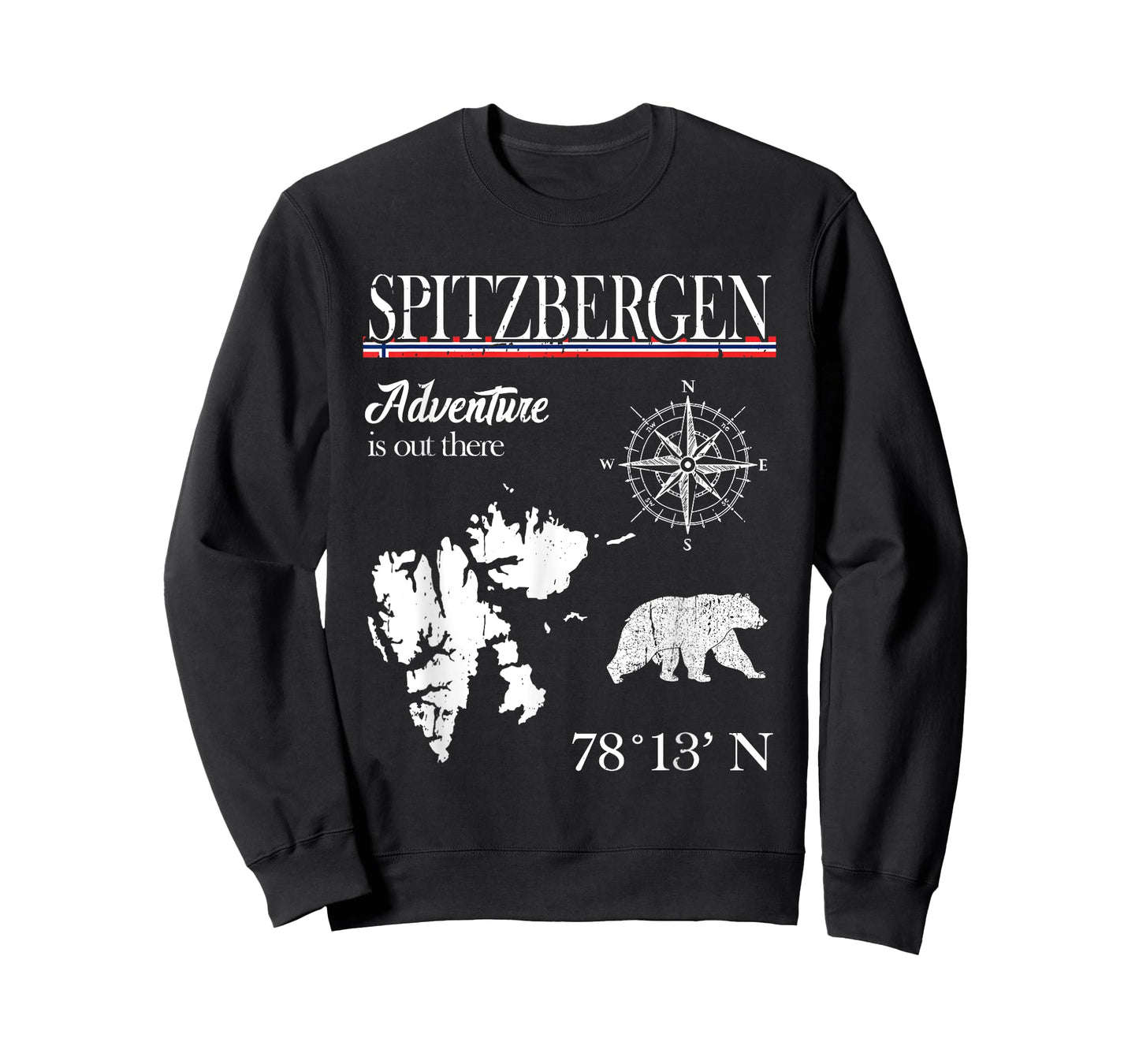 Spitzbergen Svalbard - Adventure Is Out There - Norway Flag T-Shirt