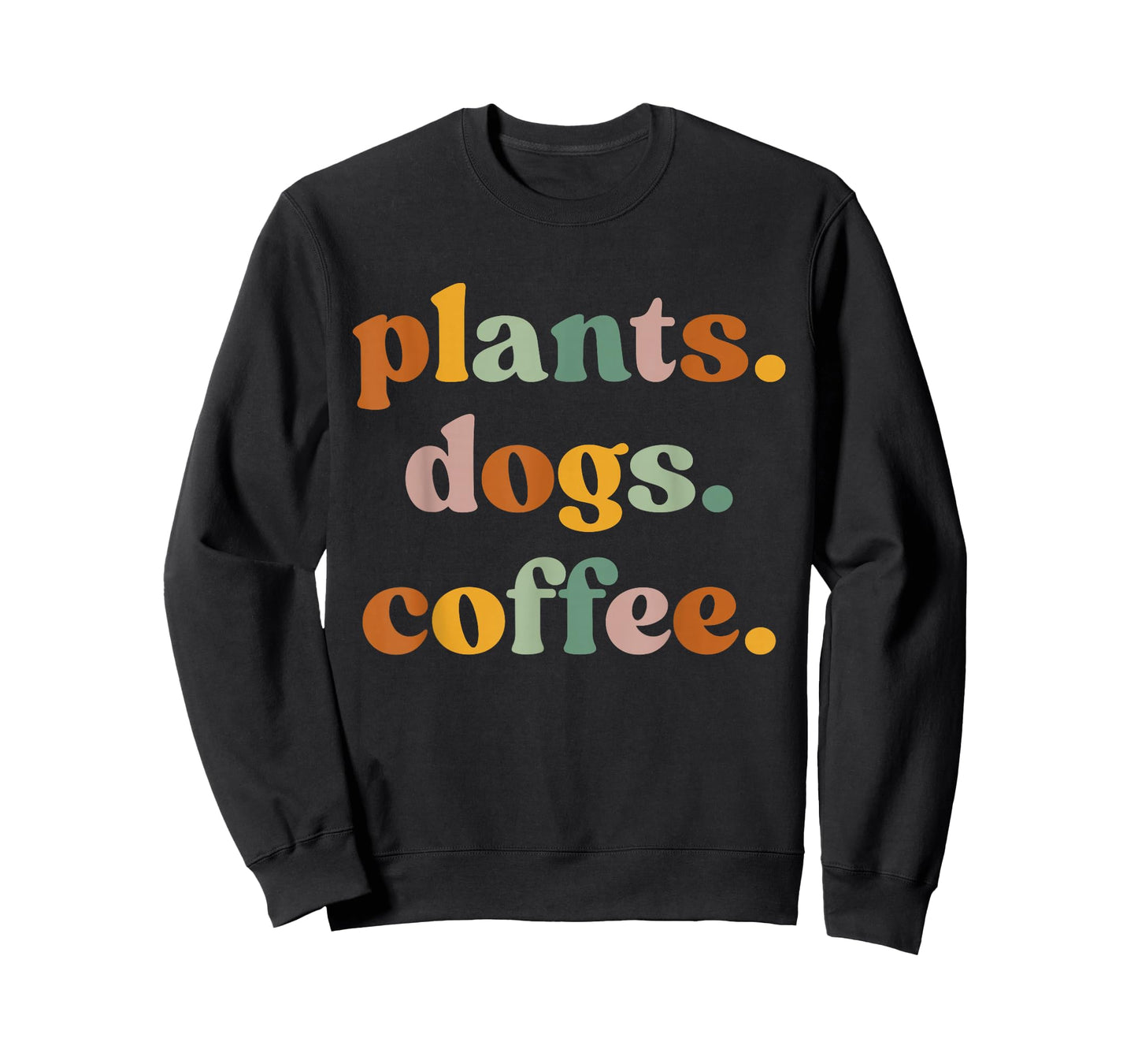 Vintage Retro Plants Dogs and Coffee Funny Gardening Farming T-Shirt
