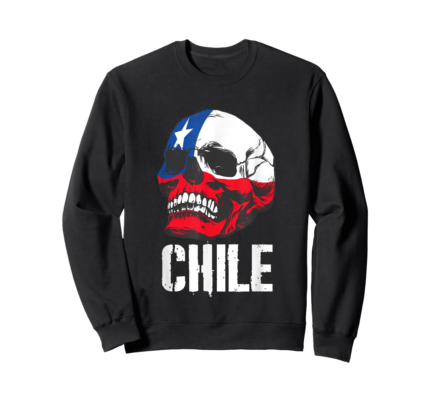 Chile Flag Skull Chilean Pride Patriotic T-Shirt