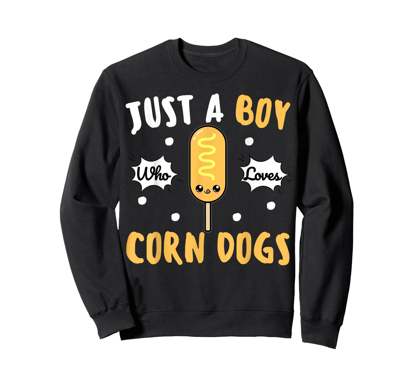 Cute Kawaii Funny Corndog Just a Boy Who Loves Corn Dogs T-Shirt