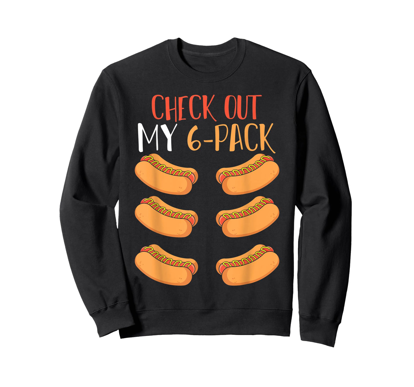 Funny Foodie Weiner Hot Dog Lover Gym Abs Workout Hotdog T-Shirt