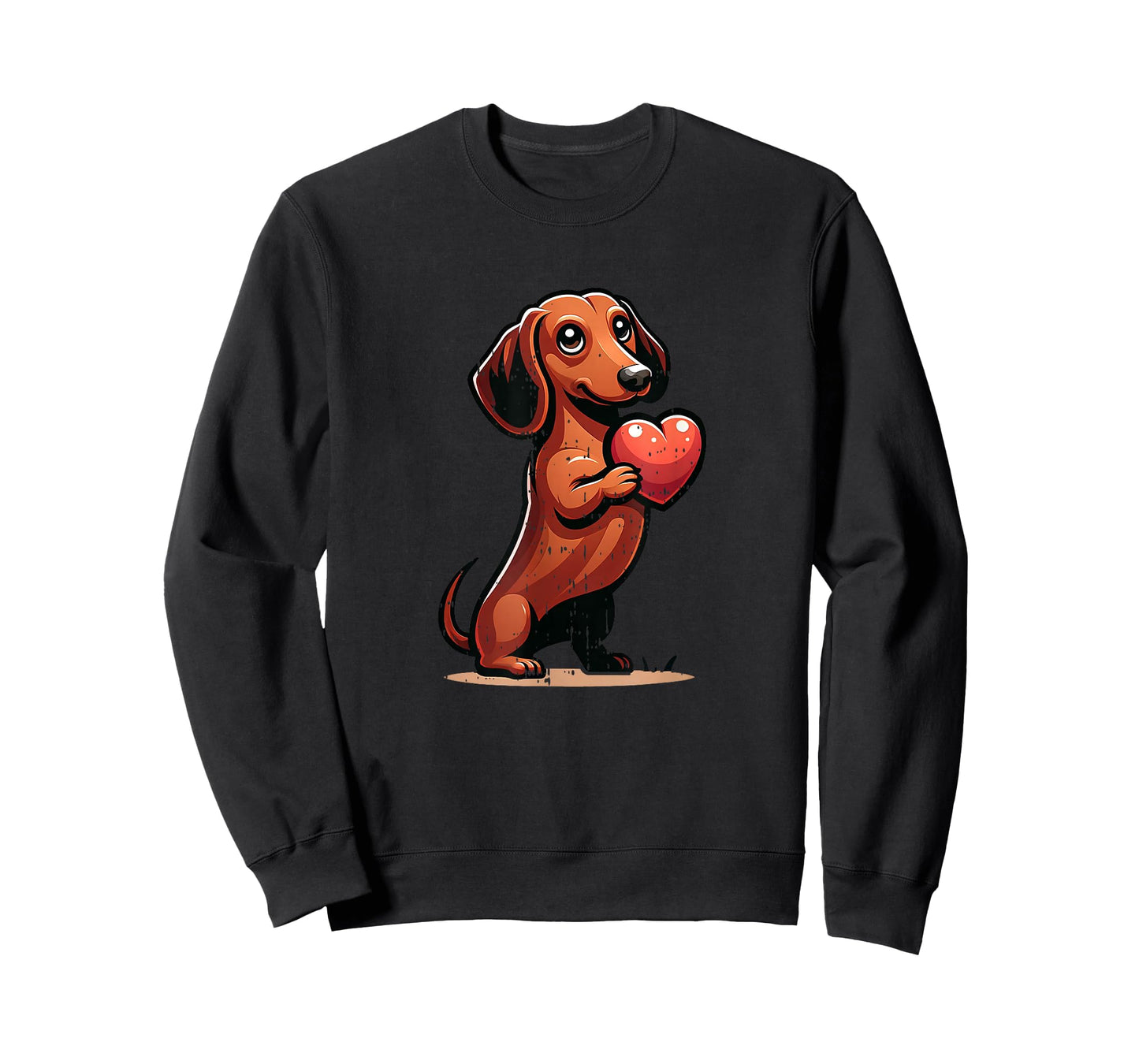 Cute Dachshund Valentines Day Heart Lover Dog Mom Dad Women T-Shirt