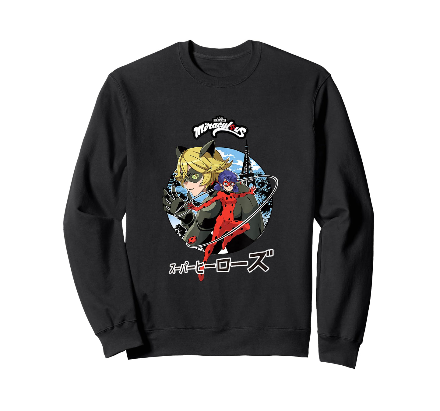 Miraculous Ladybug Cat Noir Manga Super Heroez T-Shirt