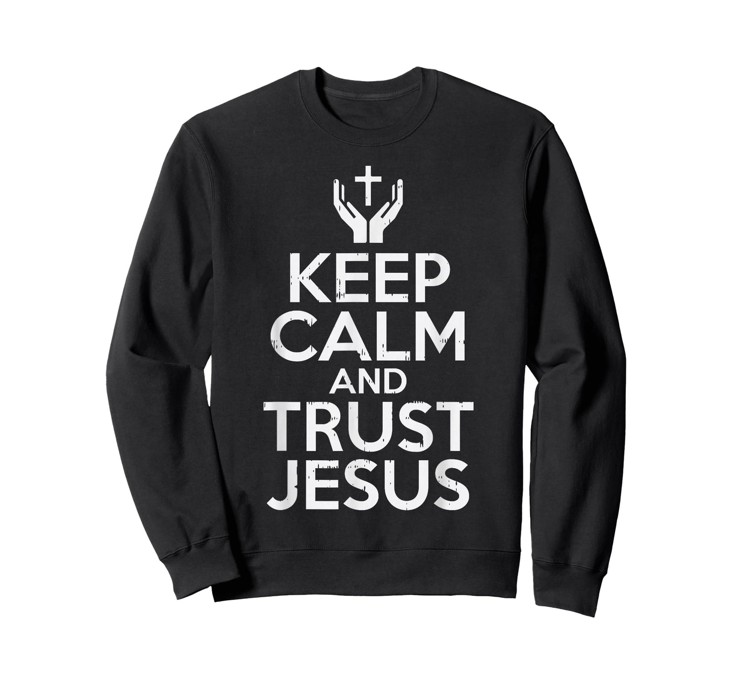 Keep Calm Trust Jesus God Faith Religious Christian Gift T-Shirt