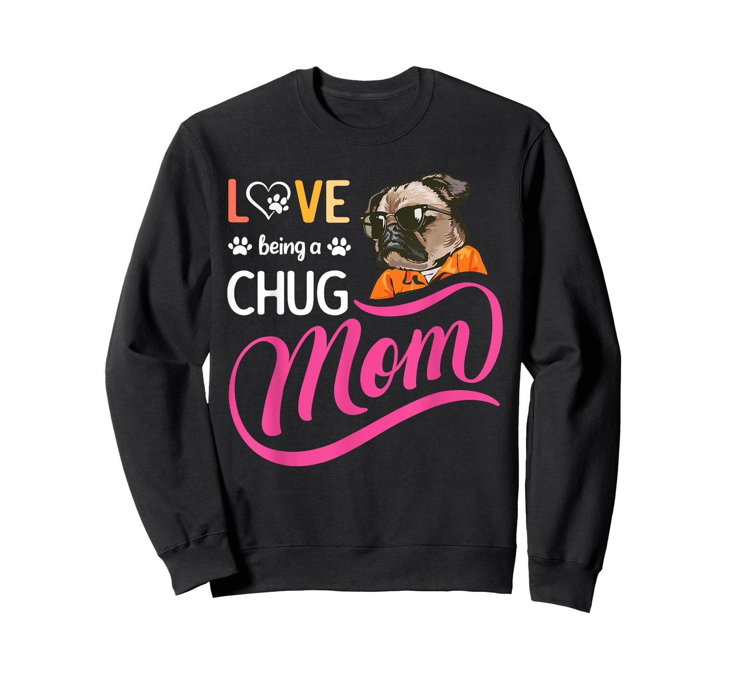 Cute Chug Mama, Dog Mom For Women, Girl And Her Dog Lover T-Shirt