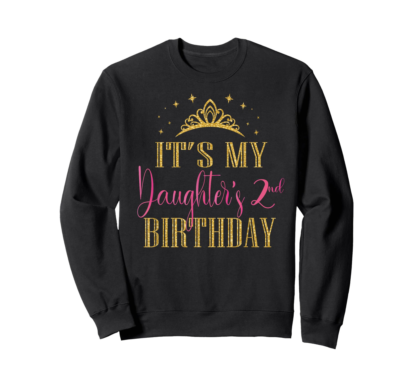 It's My Daughter's 2nd Birthday Girls Party Family Matching T-Shirt