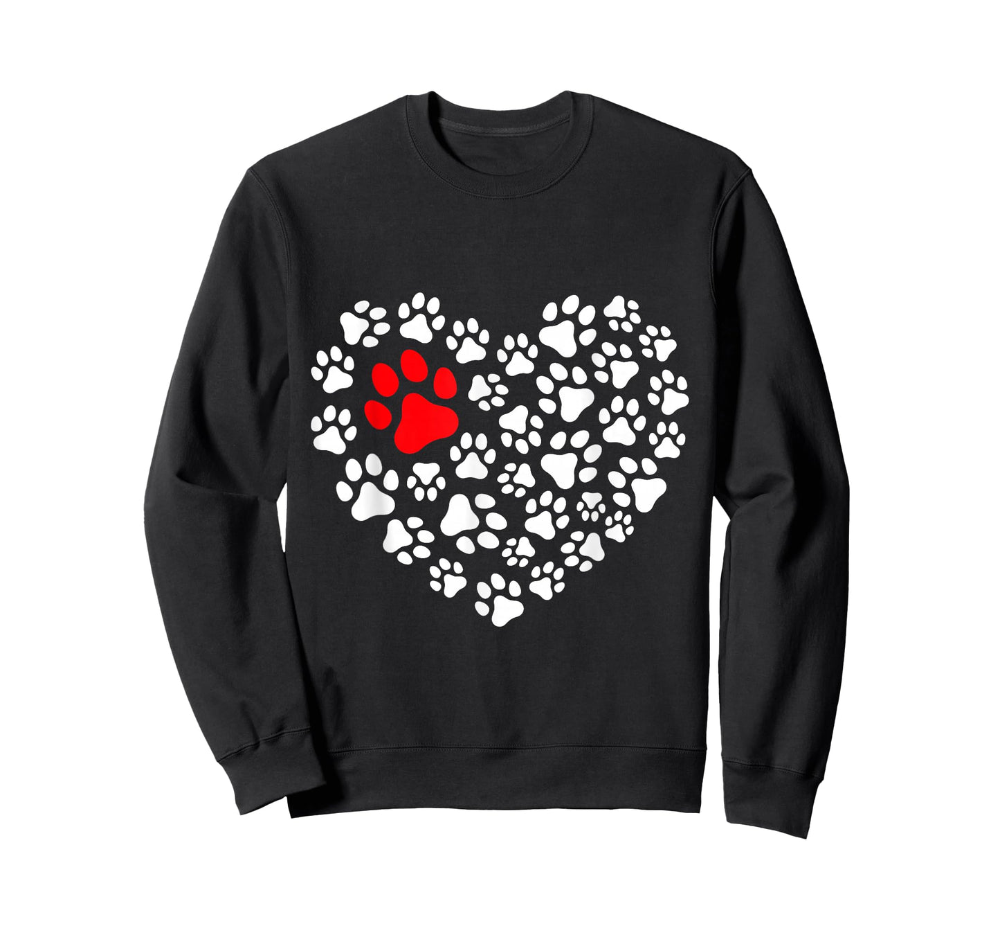 Paw Heart | Dog Paw Love Heart Print T-Shirt