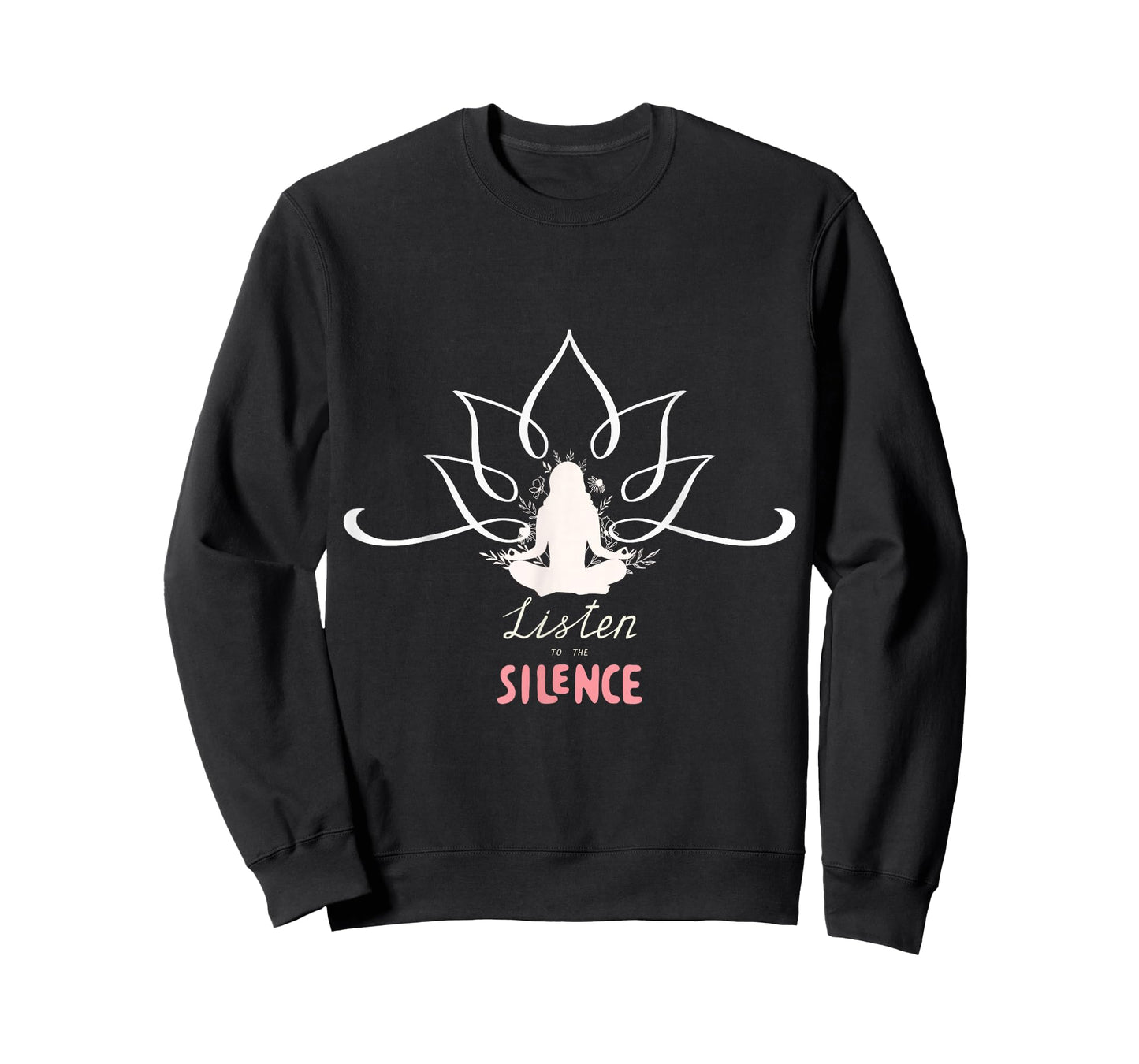 Meditative Silence: Yoga Lotus Design T-Shirt