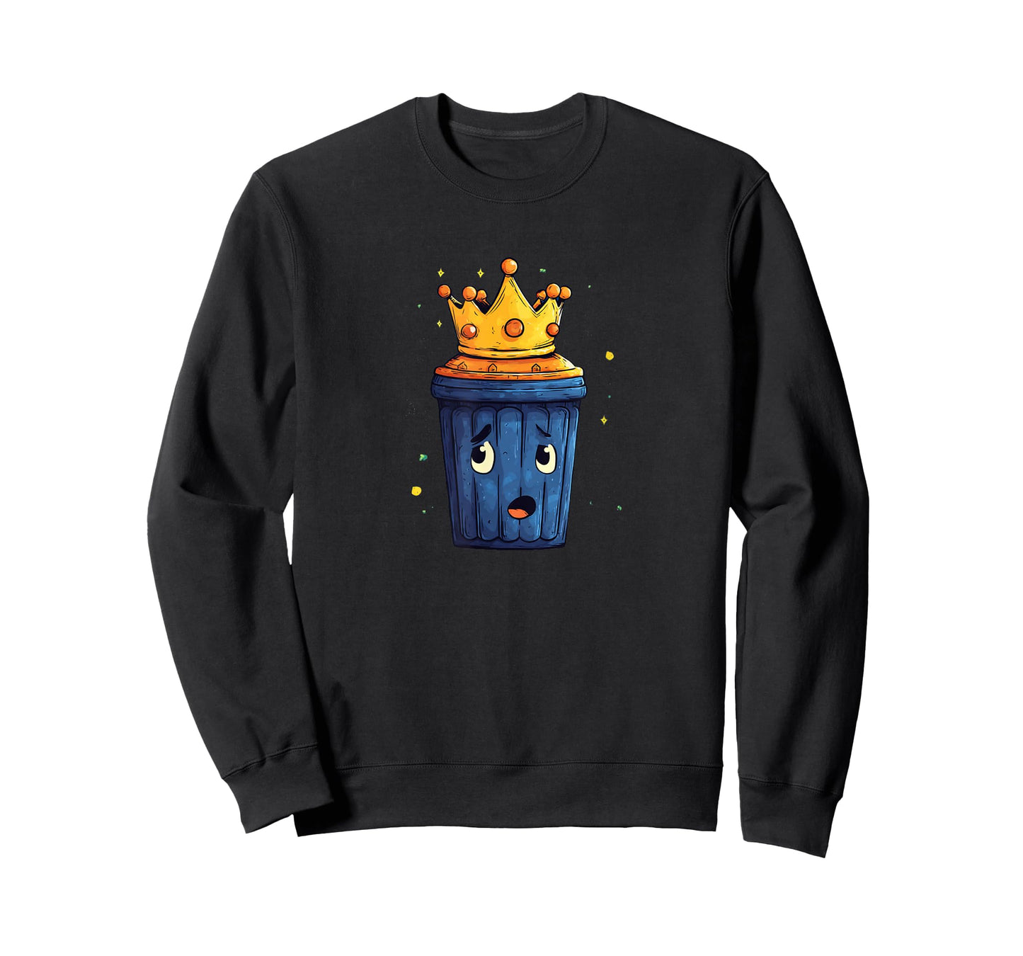 Friendly Trash Can with Nice Crown T-Shirt
