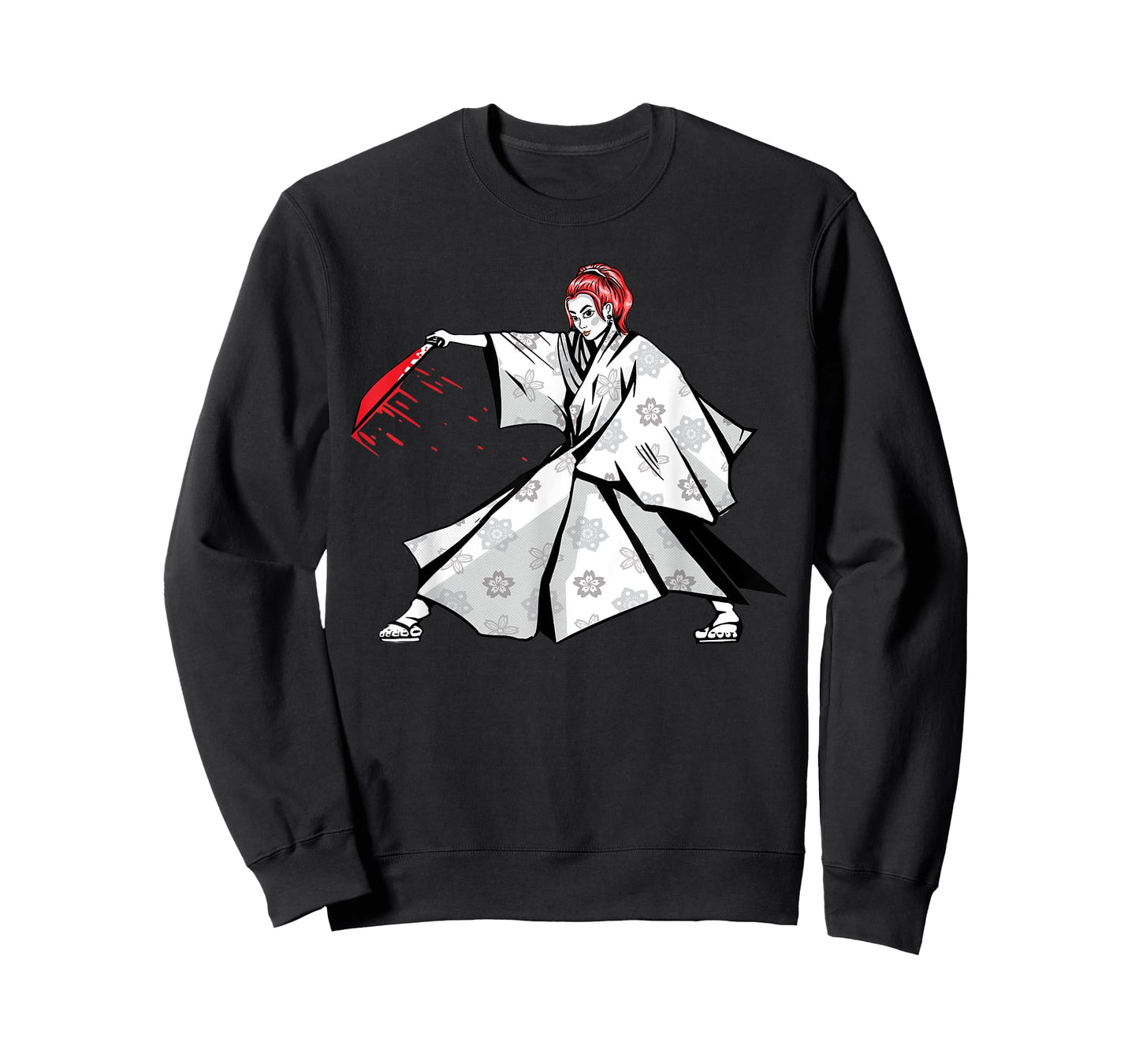 Japanese sword fight woman. T-Shirt