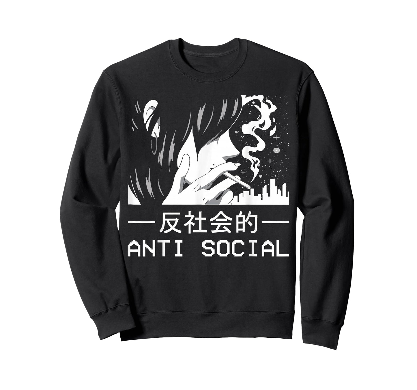 Alt Indie Aesthetic Egirl Eboy Clothes Anime Merch Japanese Aesthetic Antisocial Anime Girl Sad Soft Grunge T-Shirt