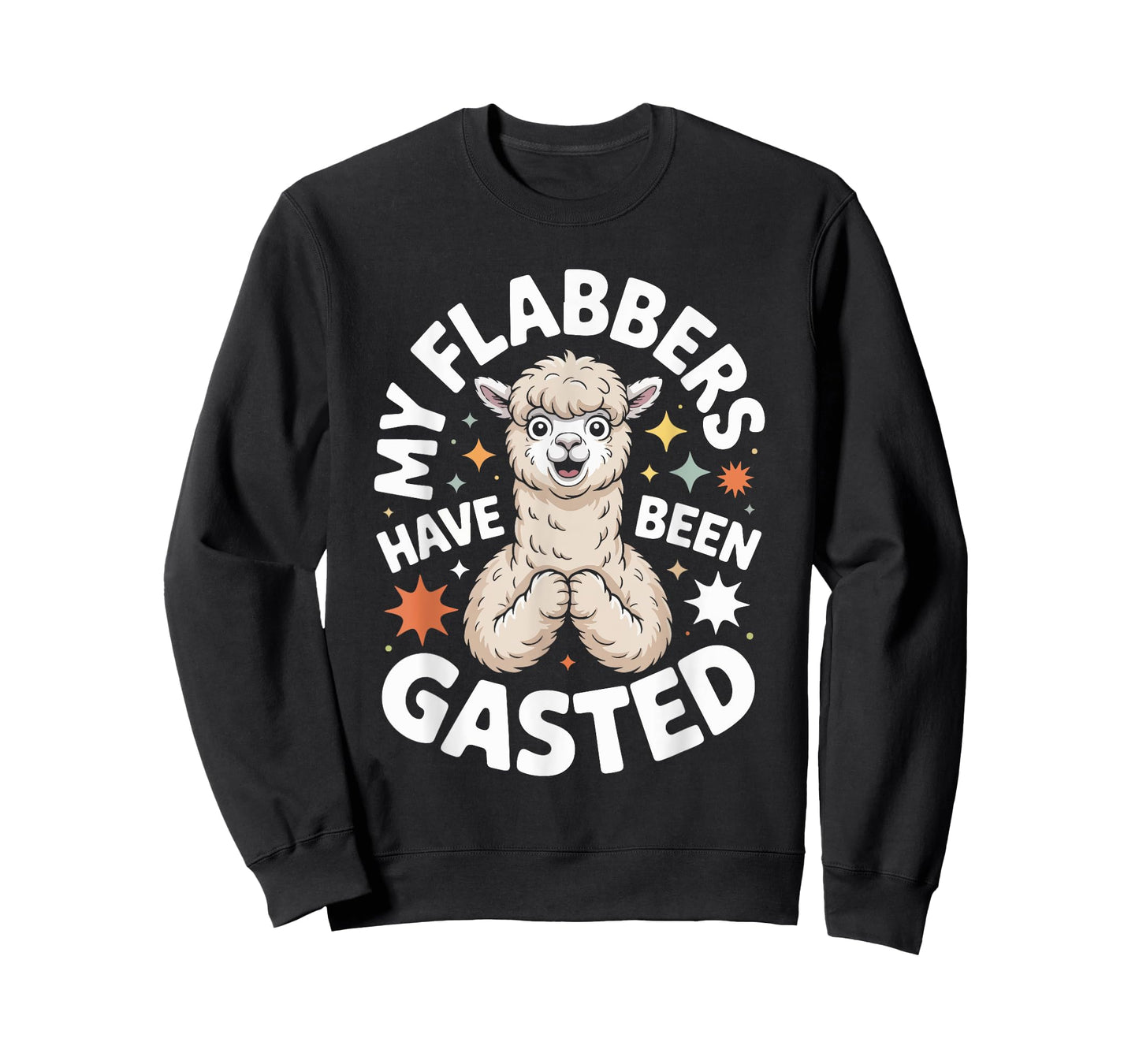 My Flabbers Have Been Gasted Funny Alpaca T-Shirt
