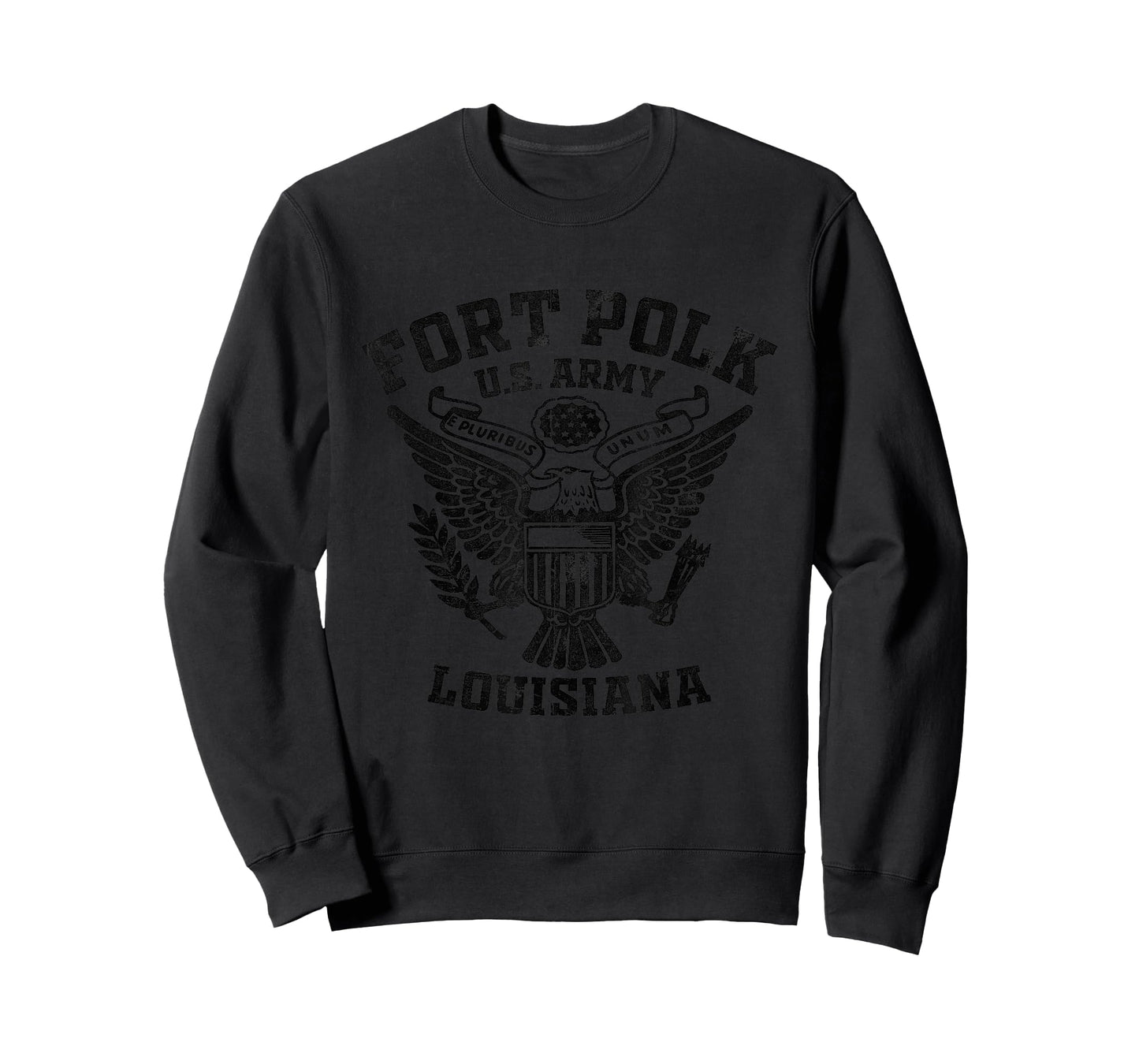 Fort Polk Louisiana LA US Military Base Veteran T-Shirt - Men's Grey Classic Fit Short Sleeve Crew Neck T-Shirt - Small - Military Base T-Shirts - Unisex-Youth