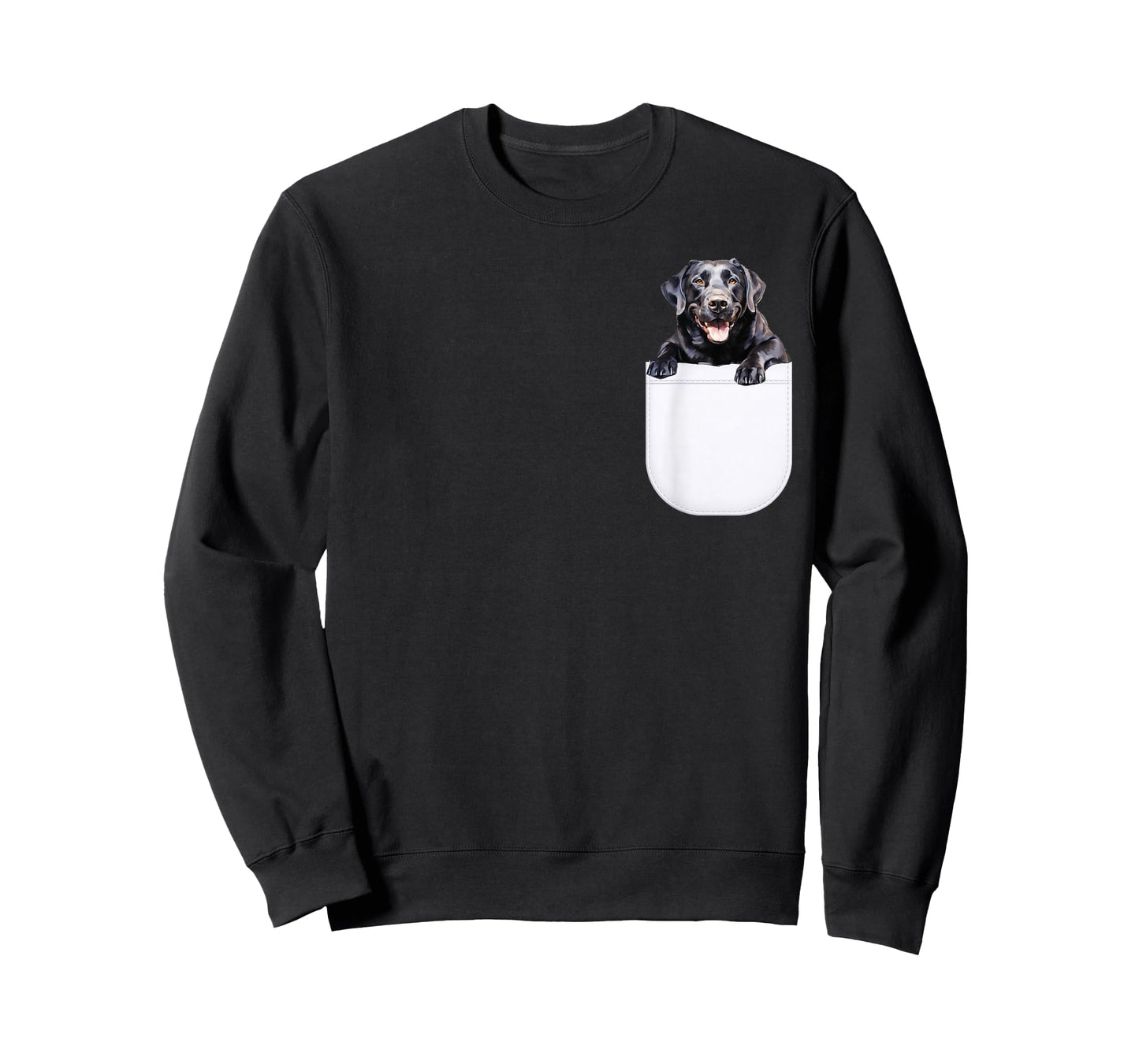 Black Labrador Dog in Pocket, Black Lab Dog Owners Lover T-Shirt