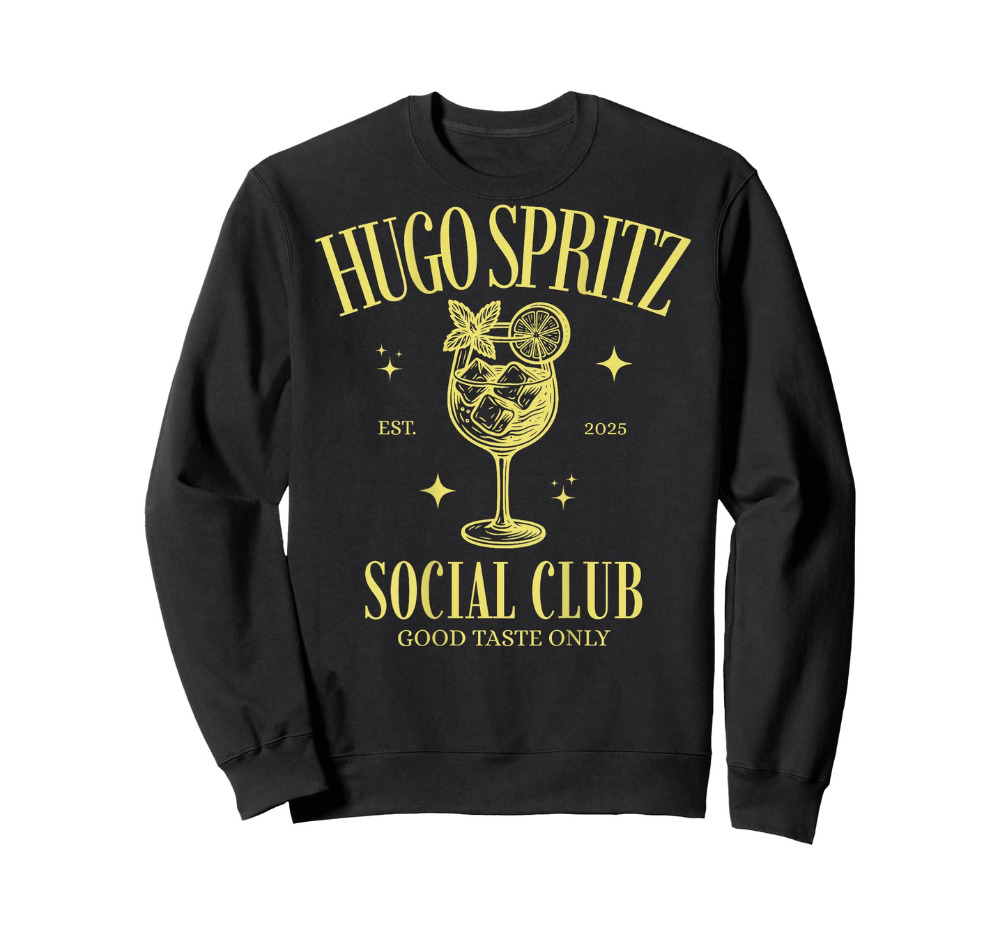 Hugo Spritz Social Club Team Elderberry Sparkling Prosecco Back T-Shirt